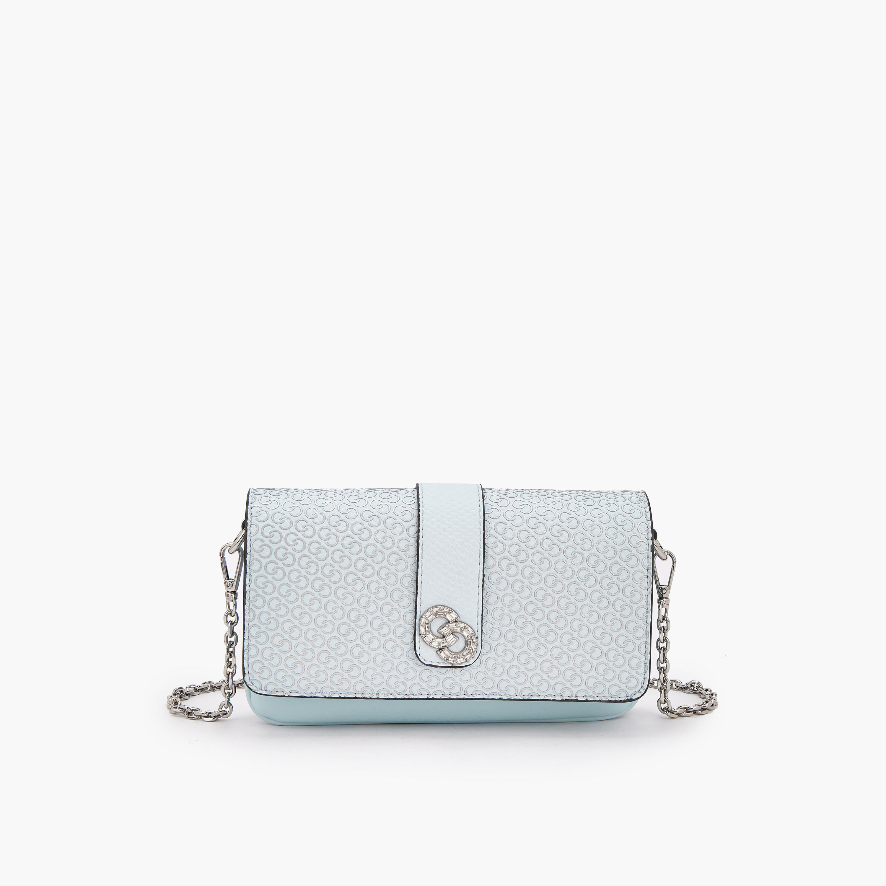 شنطة كروس بطبعات مونوجرام مع حزام سلسلة قابل للفصل من سيليست-women-bagsandwallets-handbags-image-1