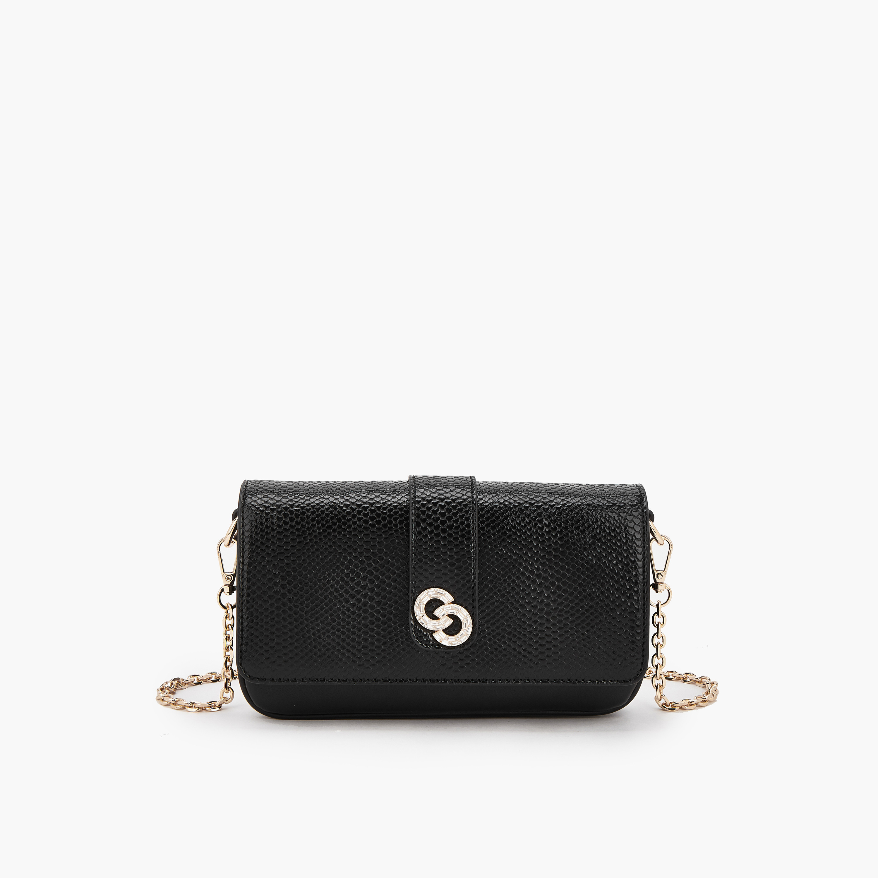 شنطة بارزة الملمس بحزام سلسلة من سيليست-women-bagsandwallets-handbags-image-1