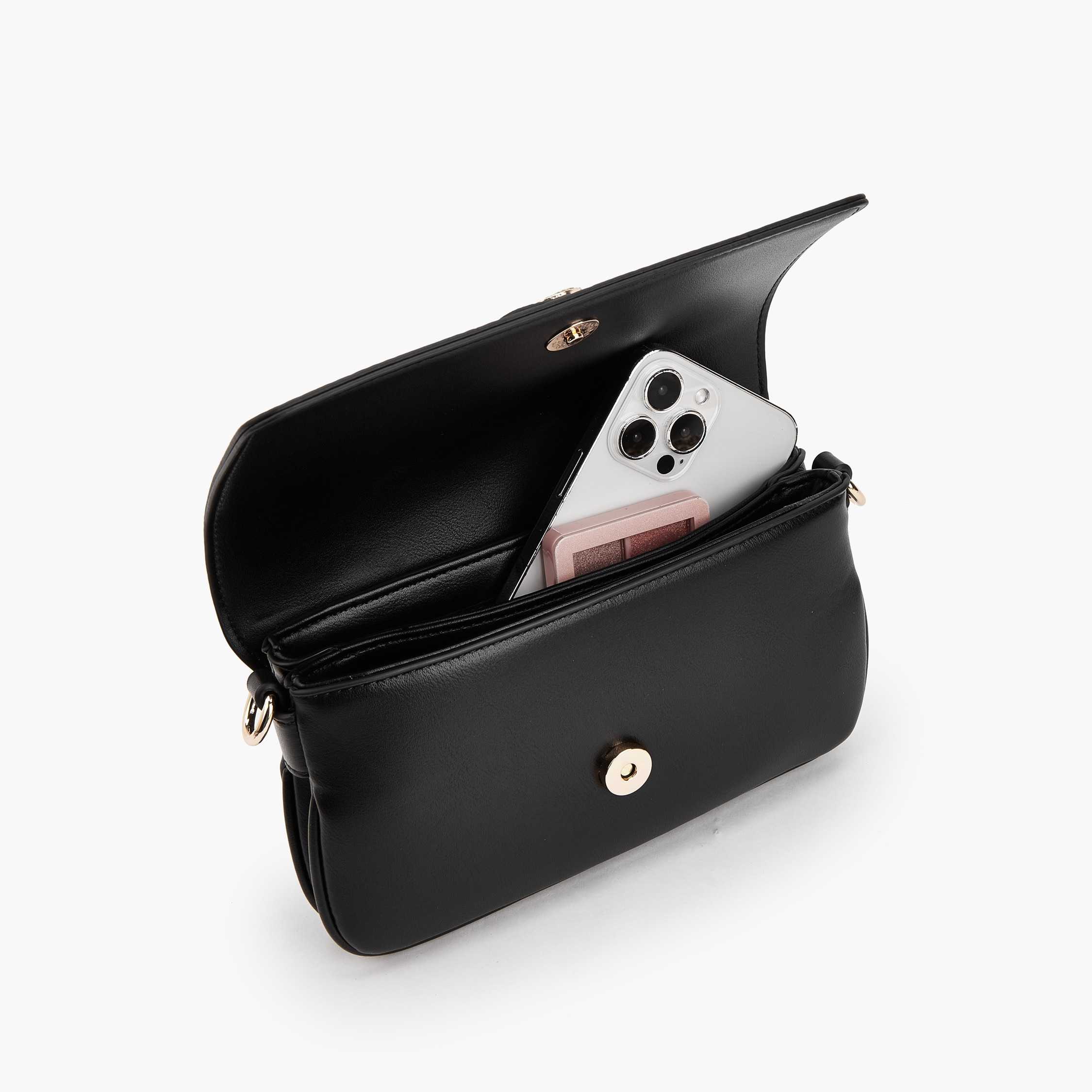 شنطة بارزة الملمس بحزام سلسلة من سيليست-women-bagsandwallets-handbags-image-6