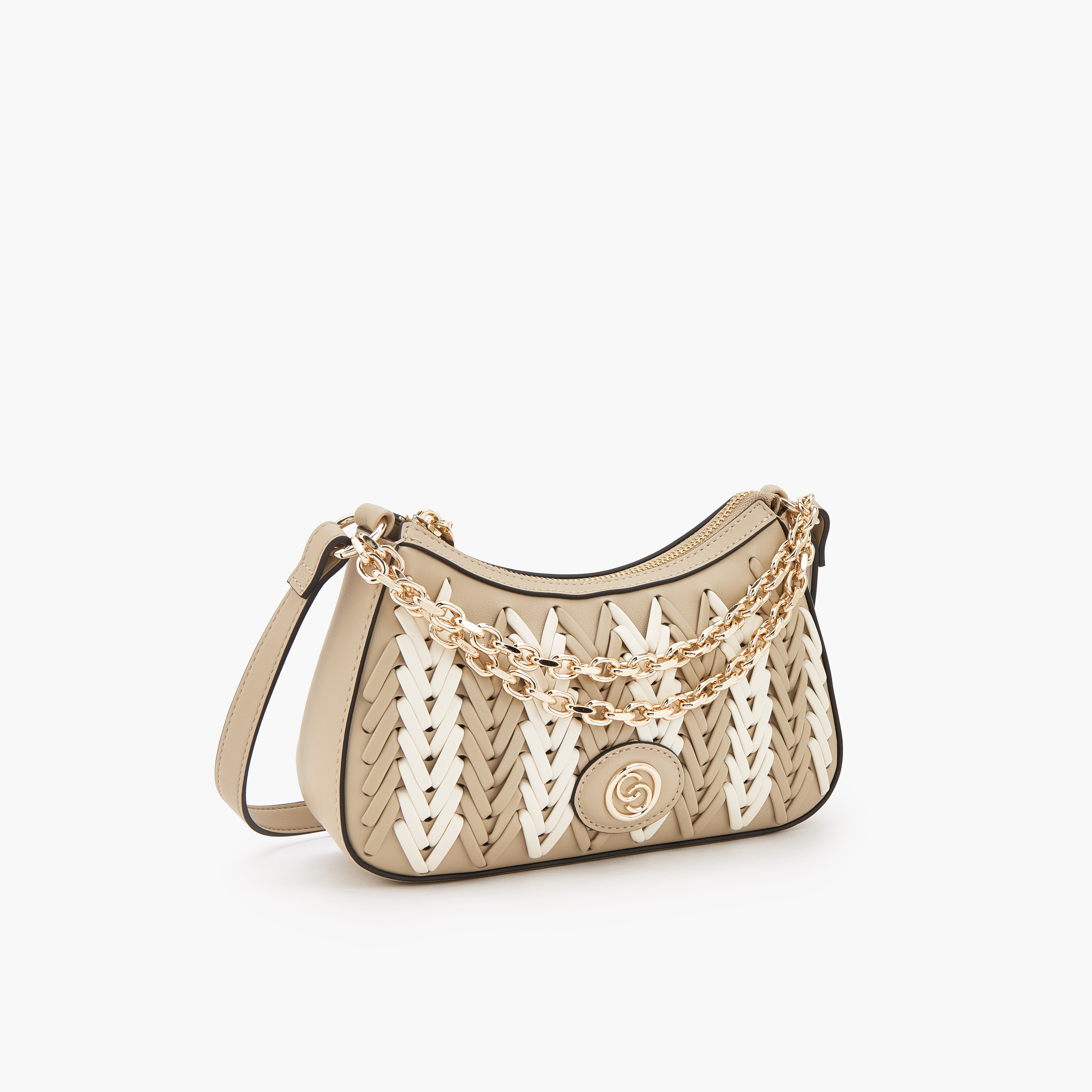 شنطة كروس بودي بتفاصيل مجدولة وسحّاب إغلاق من سيليست-women-bagsandwallets-handbags-image-4