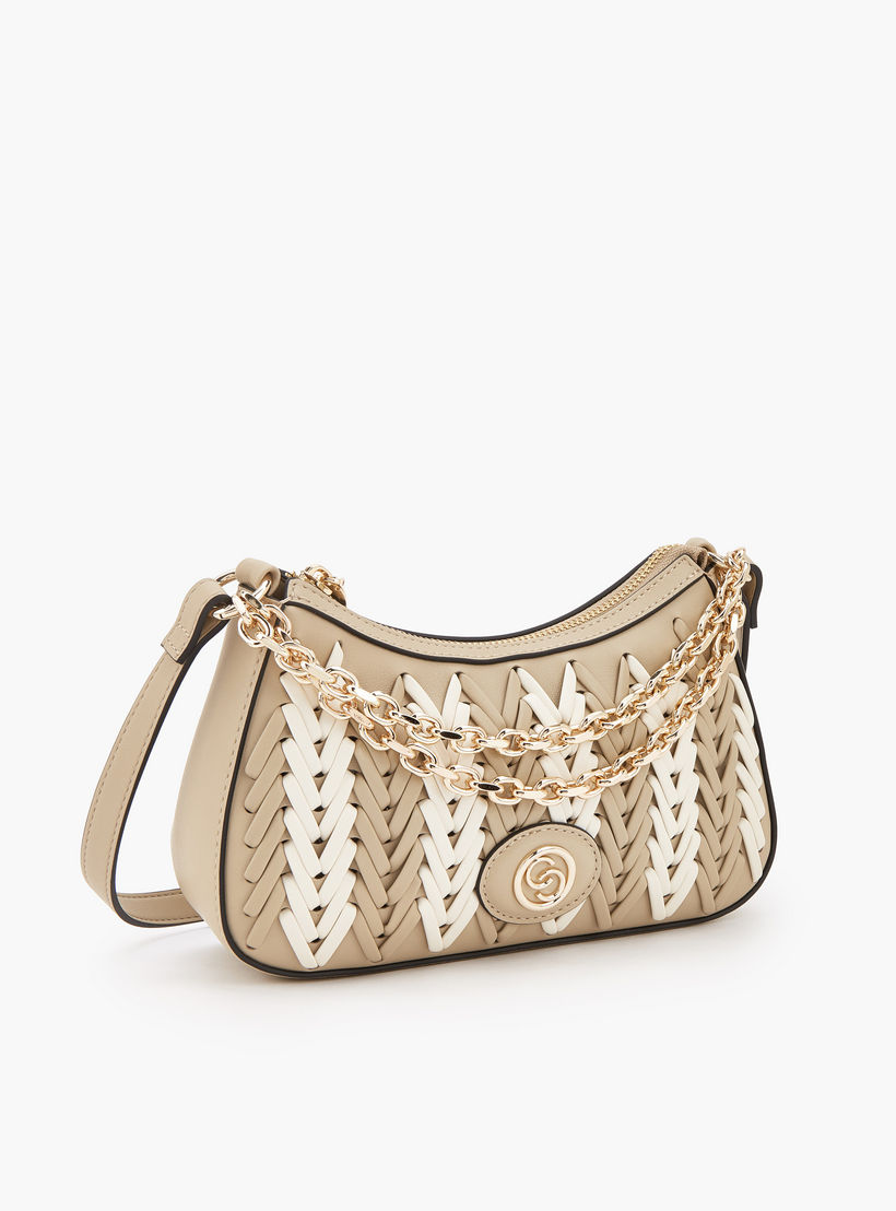 شنطة كروس بودي بتفاصيل مجدولة وسحّاب إغلاق من سيليست-women-bagsandwallets-handbags-image-4