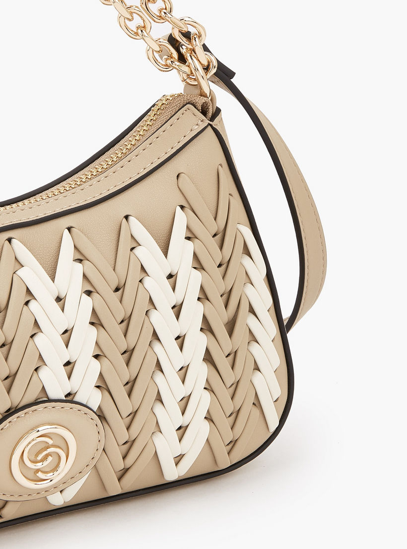 شنطة كروس بودي بتفاصيل مجدولة وسحّاب إغلاق من سيليست-women-bagsandwallets-handbags-image-7