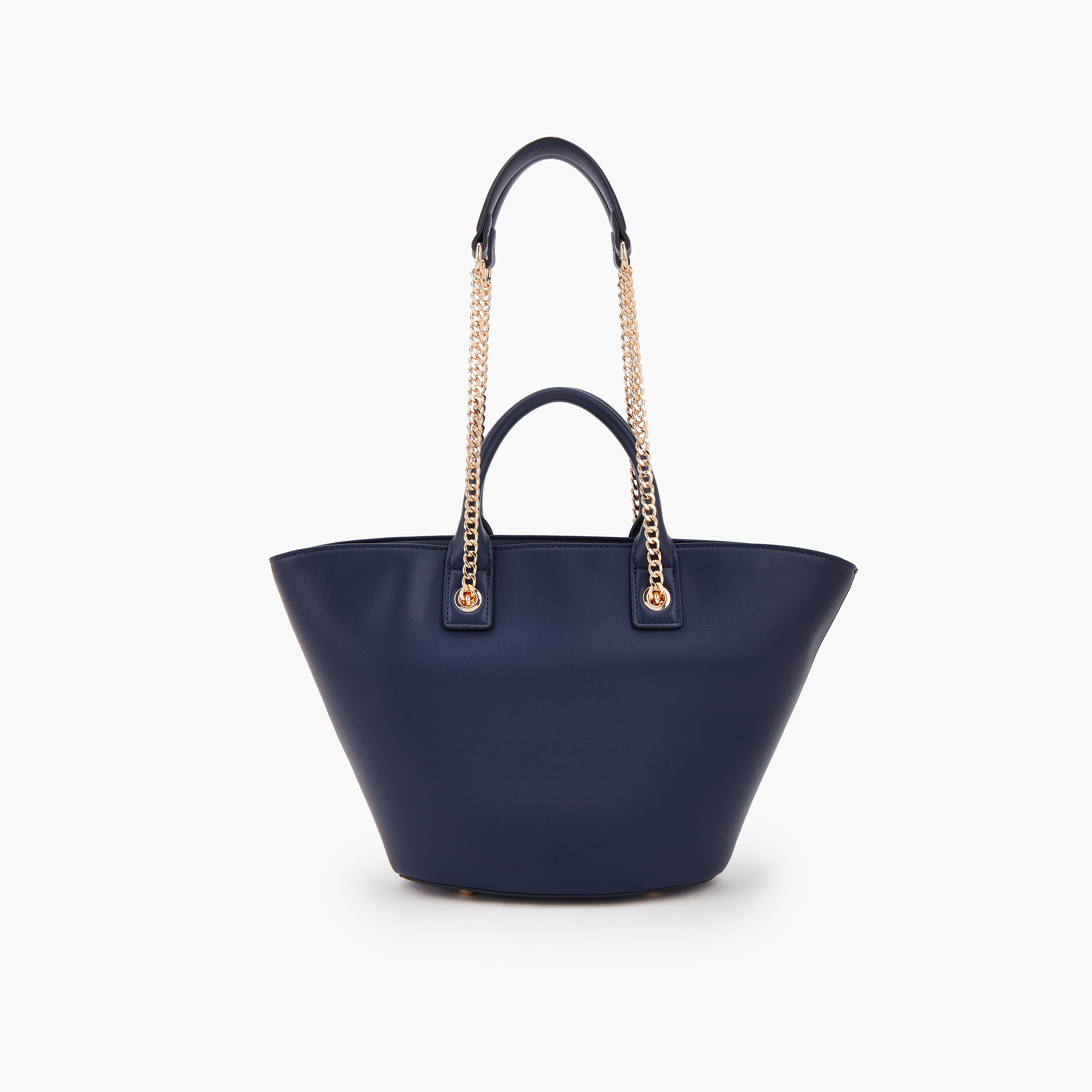 Celeste Textured Tote Bag with Chain Strap-women-bagsandwallets-handbags-image-4