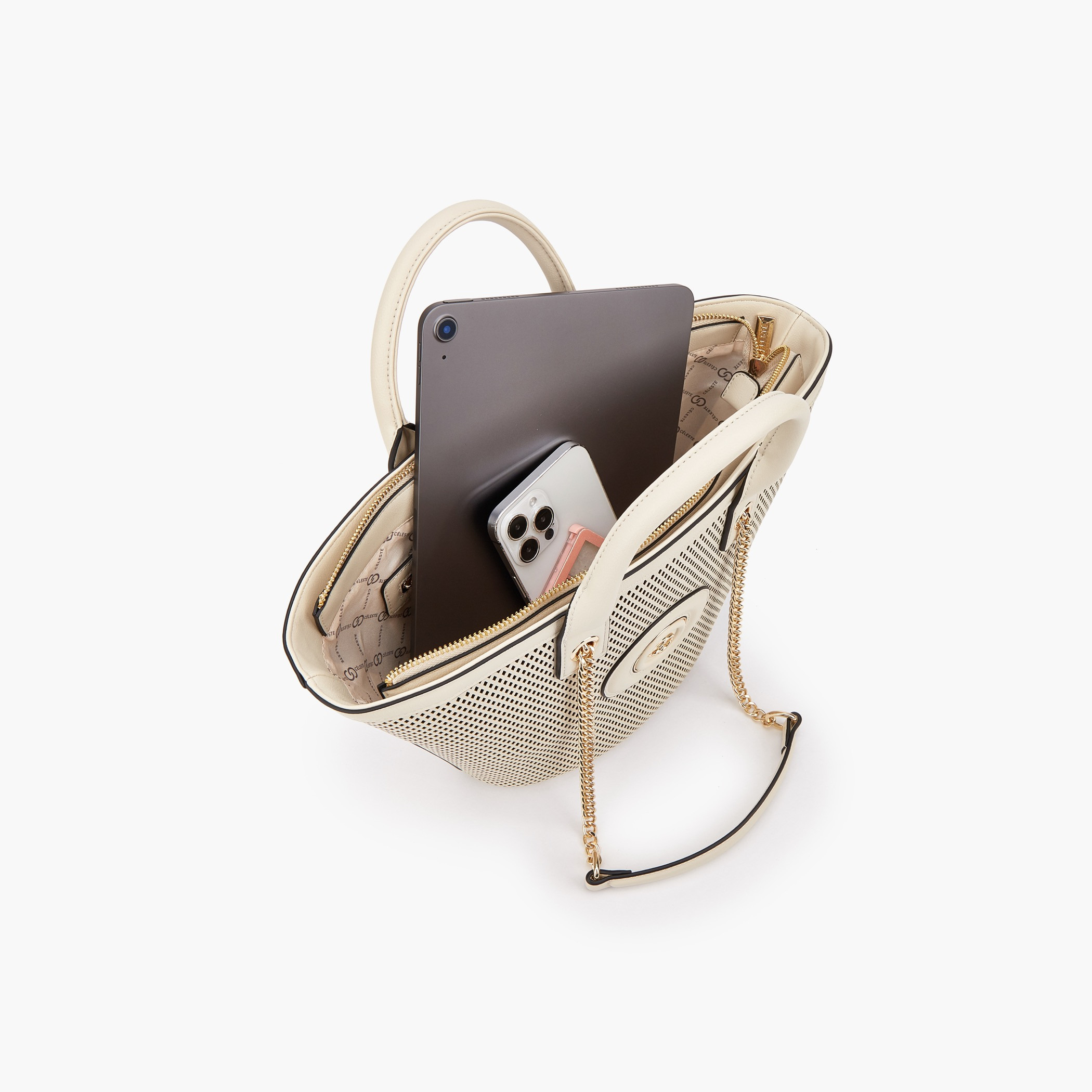 شنطة توتي بارزة الملمس بحزام سلسلة من سيليست-women-bagsandwallets-handbags-image-7