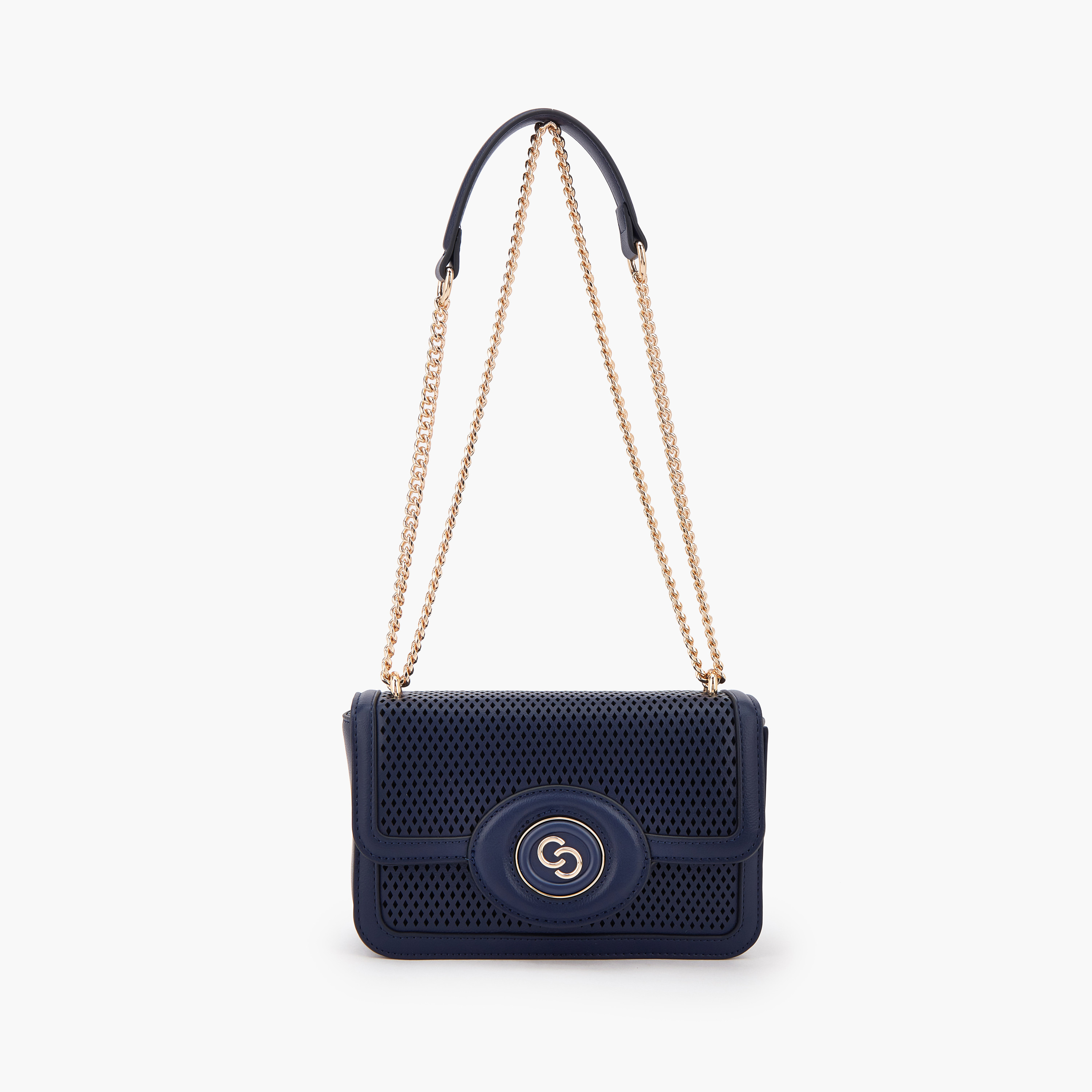 شنطة كروس بودي بتصميم مفرغ وحمالة سلسلة من سيليست-women-bagsandwallets-handbags-image-1