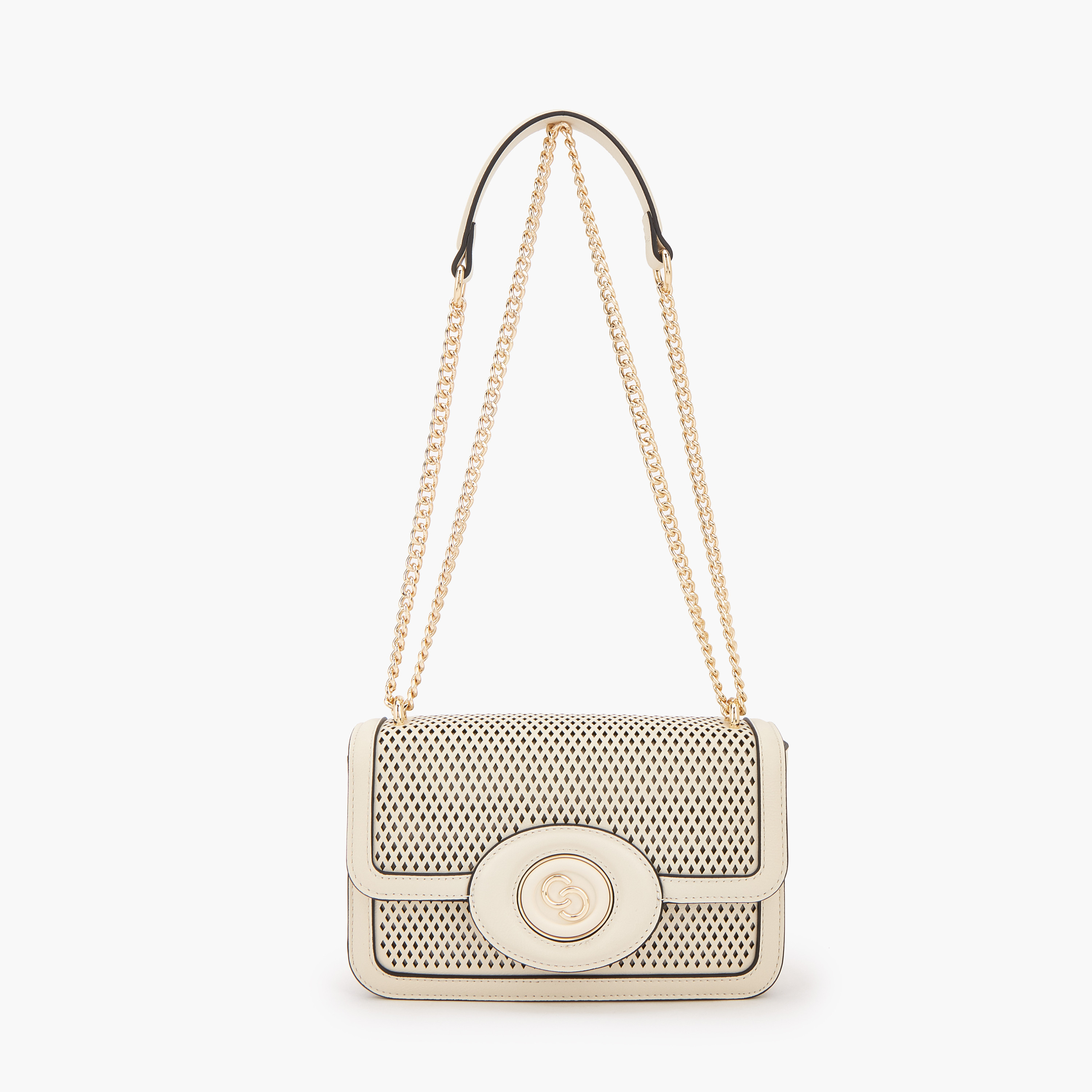 Celeste Cutout Design Crossbody Bag with Chain Strap-women-bagsandwallets-handbags-image-1