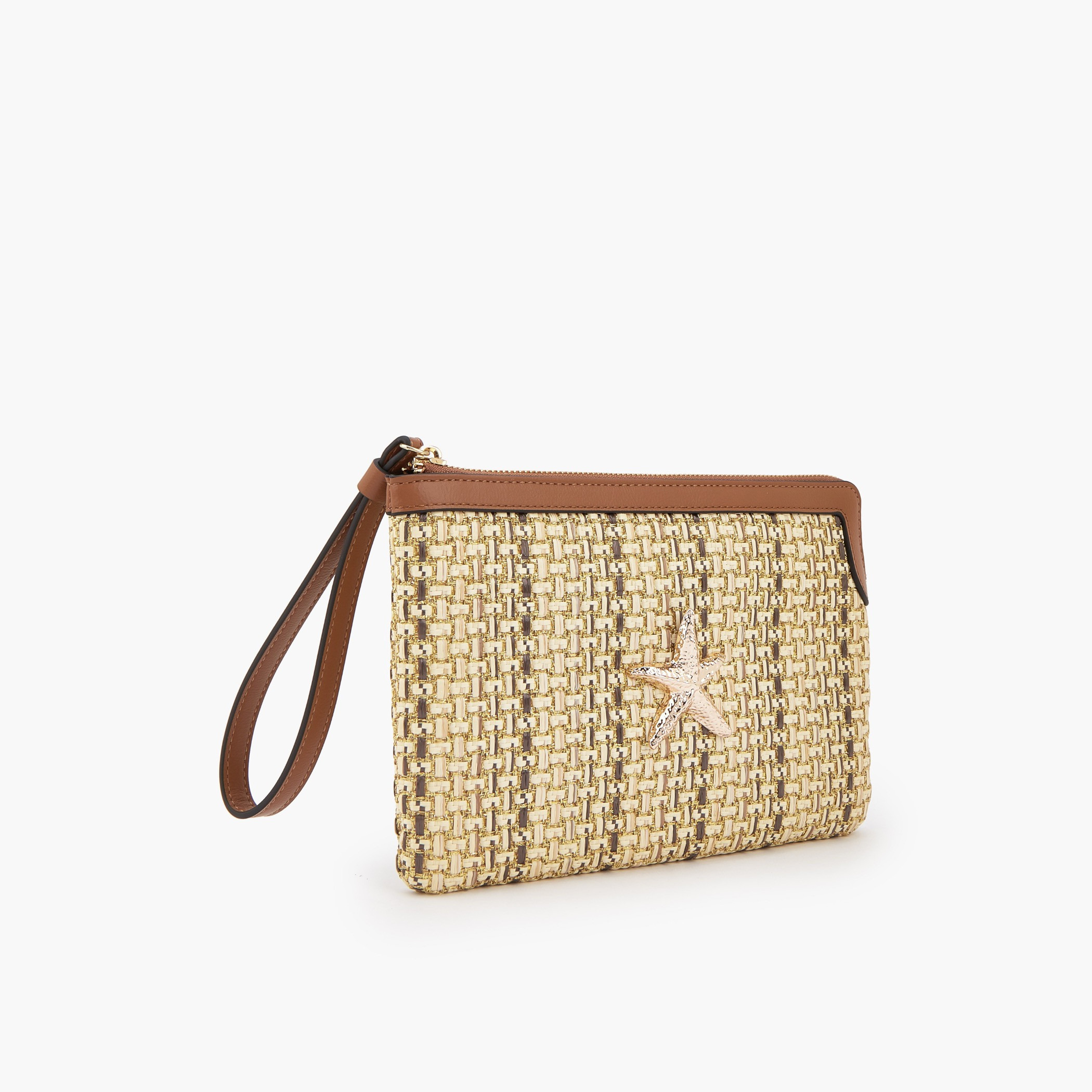 شنطة كلاتش منسوجة بارزة الملمس من سيليست-women-bagsandwallets-handbags-image-3