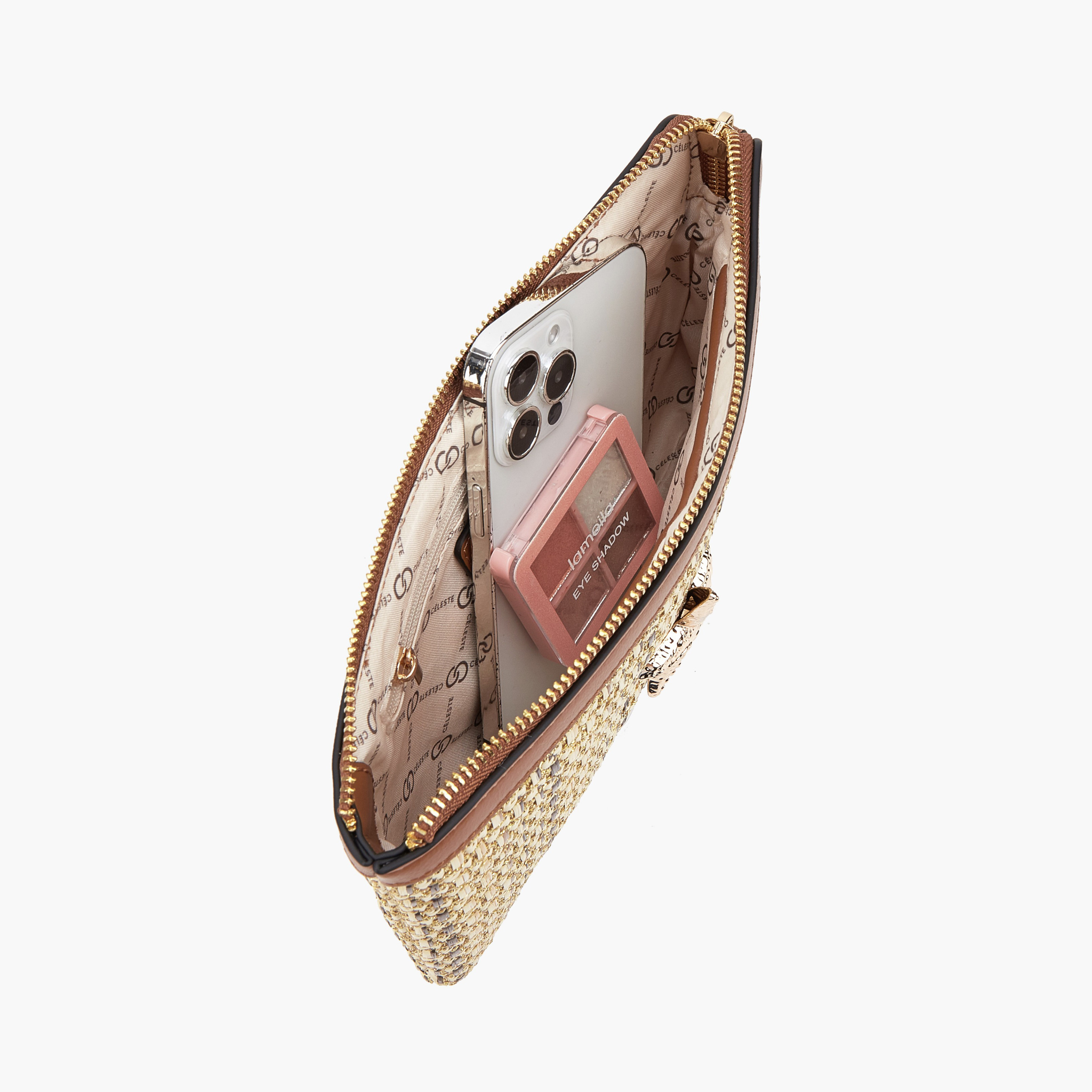 شنطة كلاتش منسوجة بارزة الملمس من سيليست-women-bagsandwallets-handbags-image-7