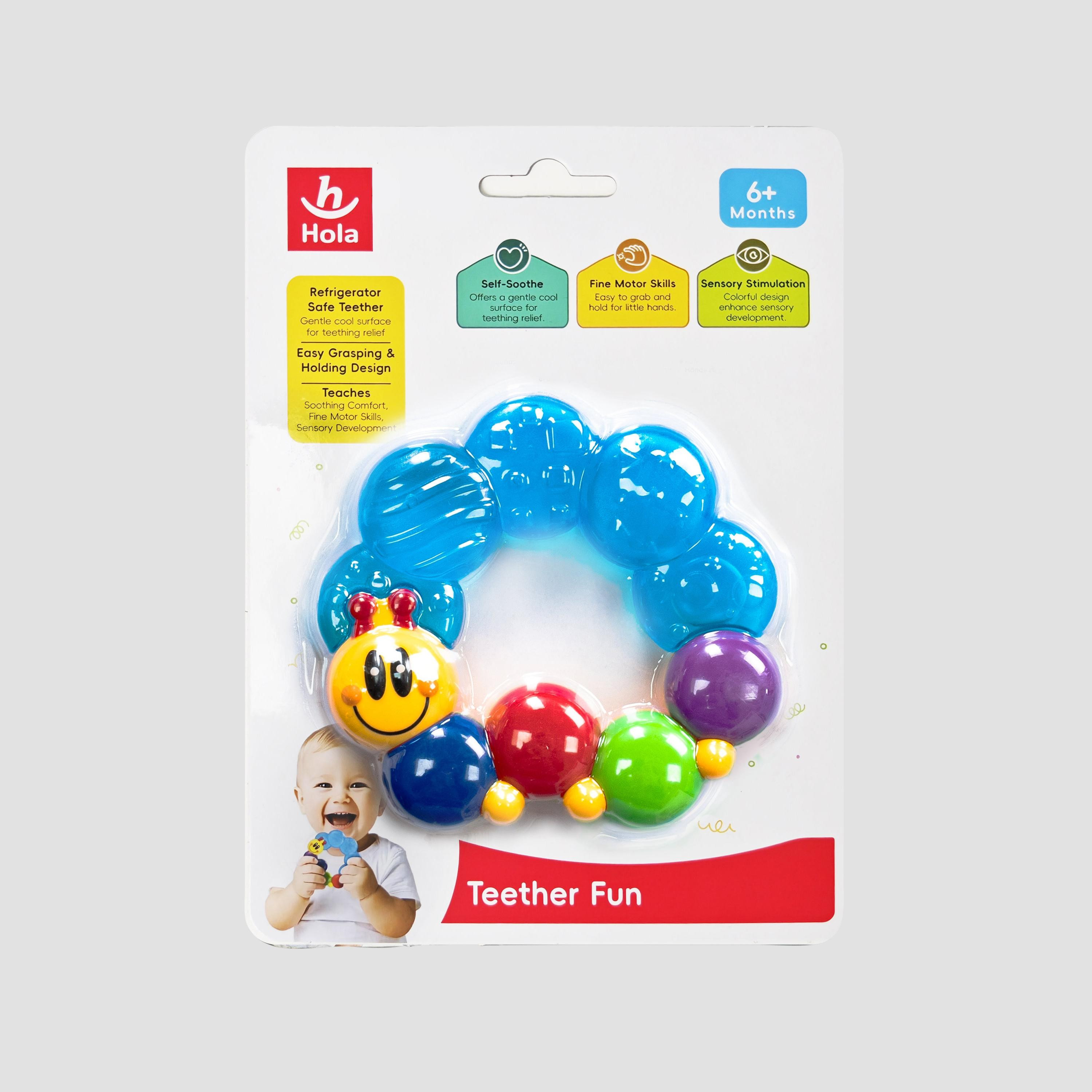 Hola Fun Rattle & Water Filled Teether - 6-9 Months-toys-babyandtoddlertoys-rattlesandteethers-image-2