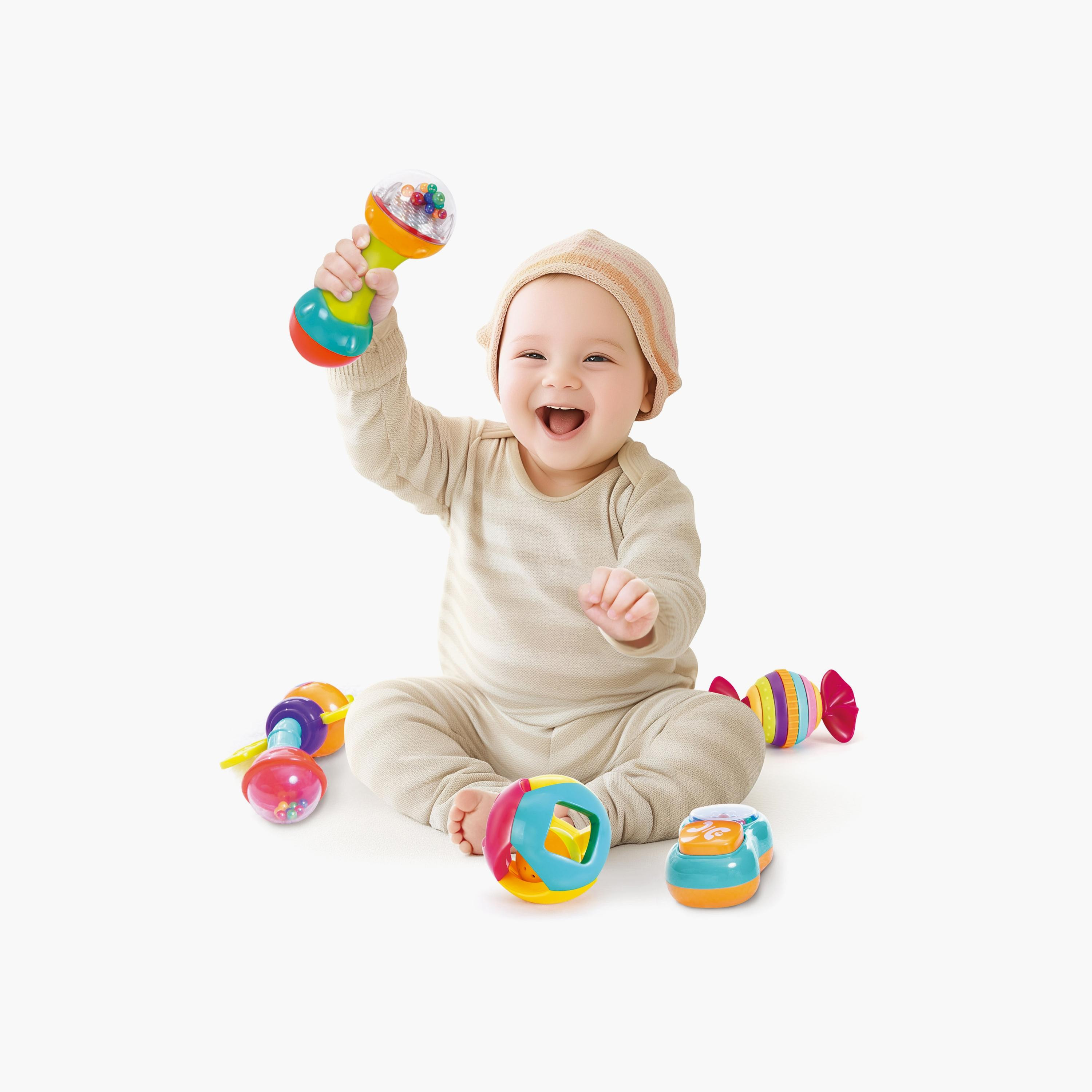 Hola Push & Shake Rattle & Rings - 3 Months+-toys-babyandtoddlertoys-rattlesandteethers-image-3