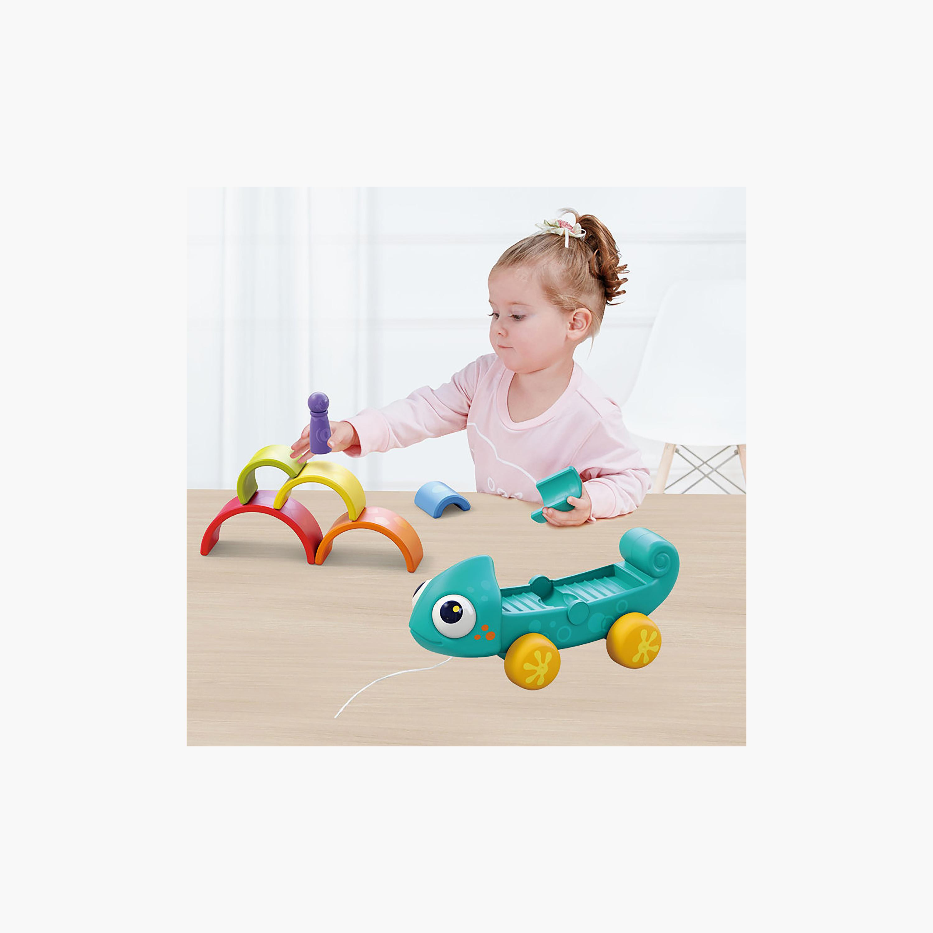 Hola Rainbow Chameleon Pull & Pull Toy-toys-babyandtoddlertoys-pushandpulltoys-image-13