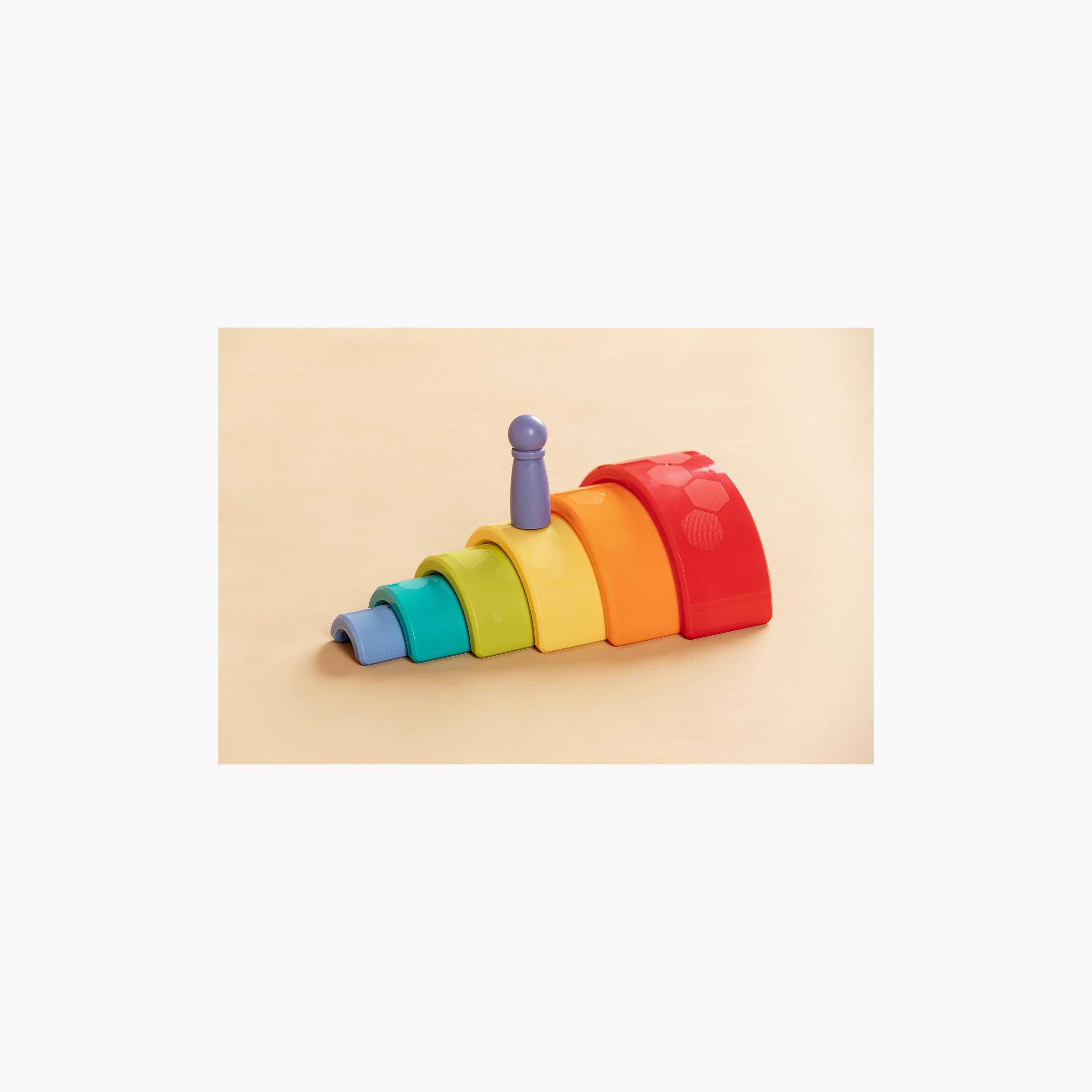 Hola Rainbow Chameleon Pull & Pull Toy-toys-babyandtoddlertoys-pushandpulltoys-image-2