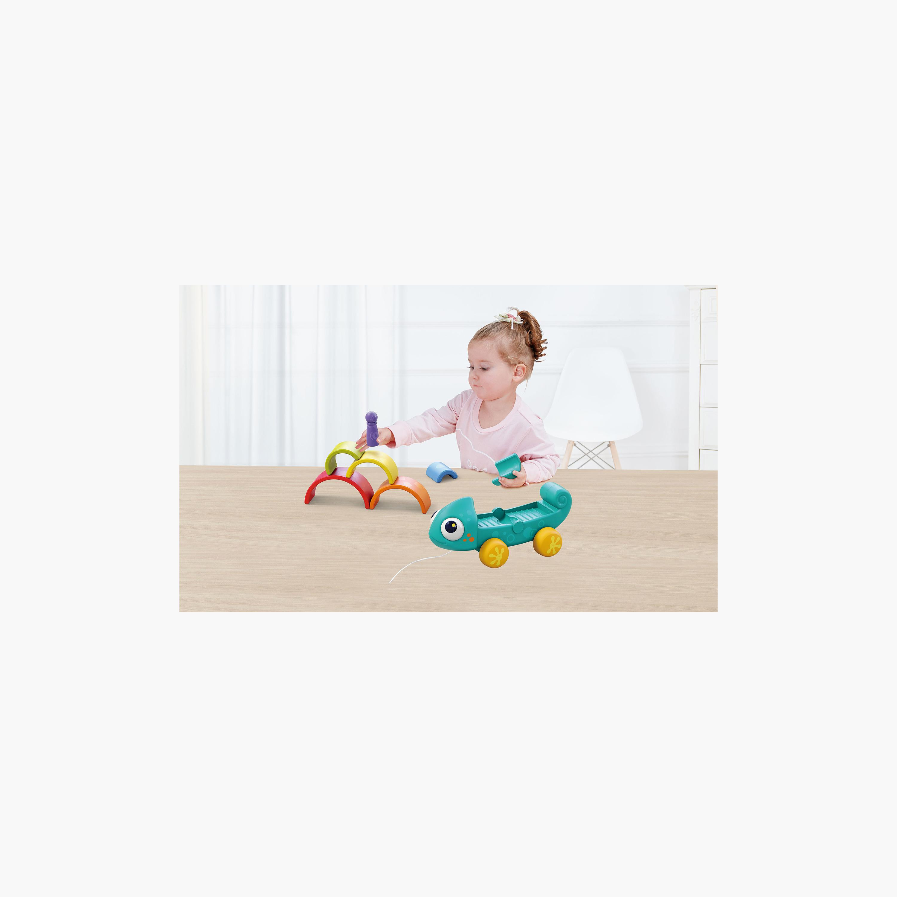 Hola Rainbow Chameleon Pull & Pull Toy-toys-babyandtoddlertoys-pushandpulltoys-image-7