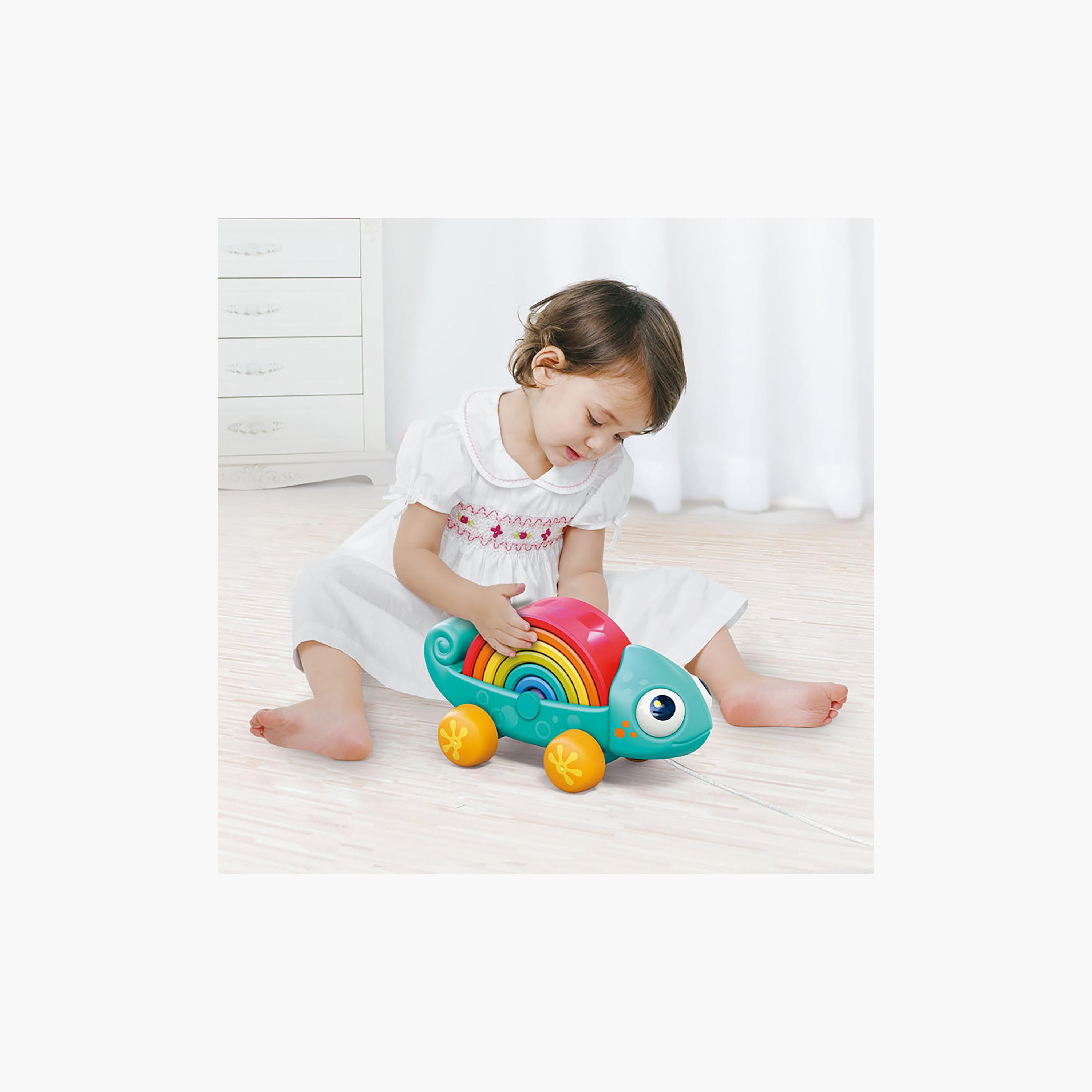 Hola Rainbow Chameleon Pull & Pull Toy-toys-babyandtoddlertoys-pushandpulltoys-image-8