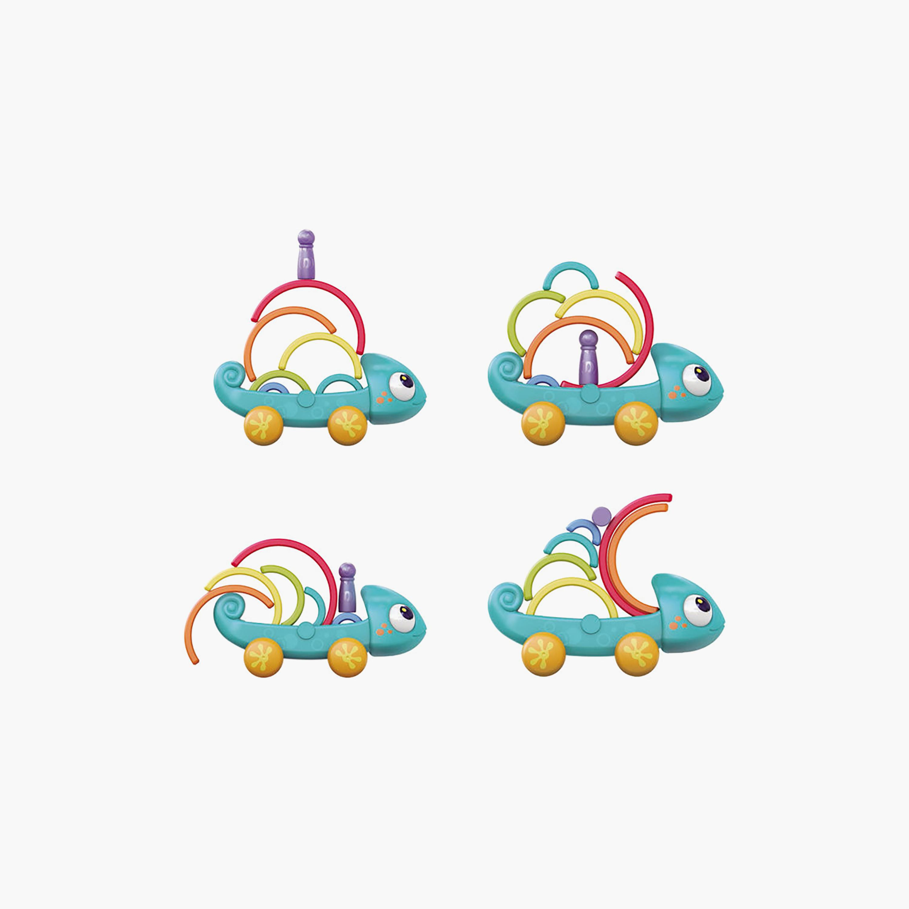 Hola Rainbow Chameleon Pull & Pull Toy-toys-babyandtoddlertoys-pushandpulltoys-image-9