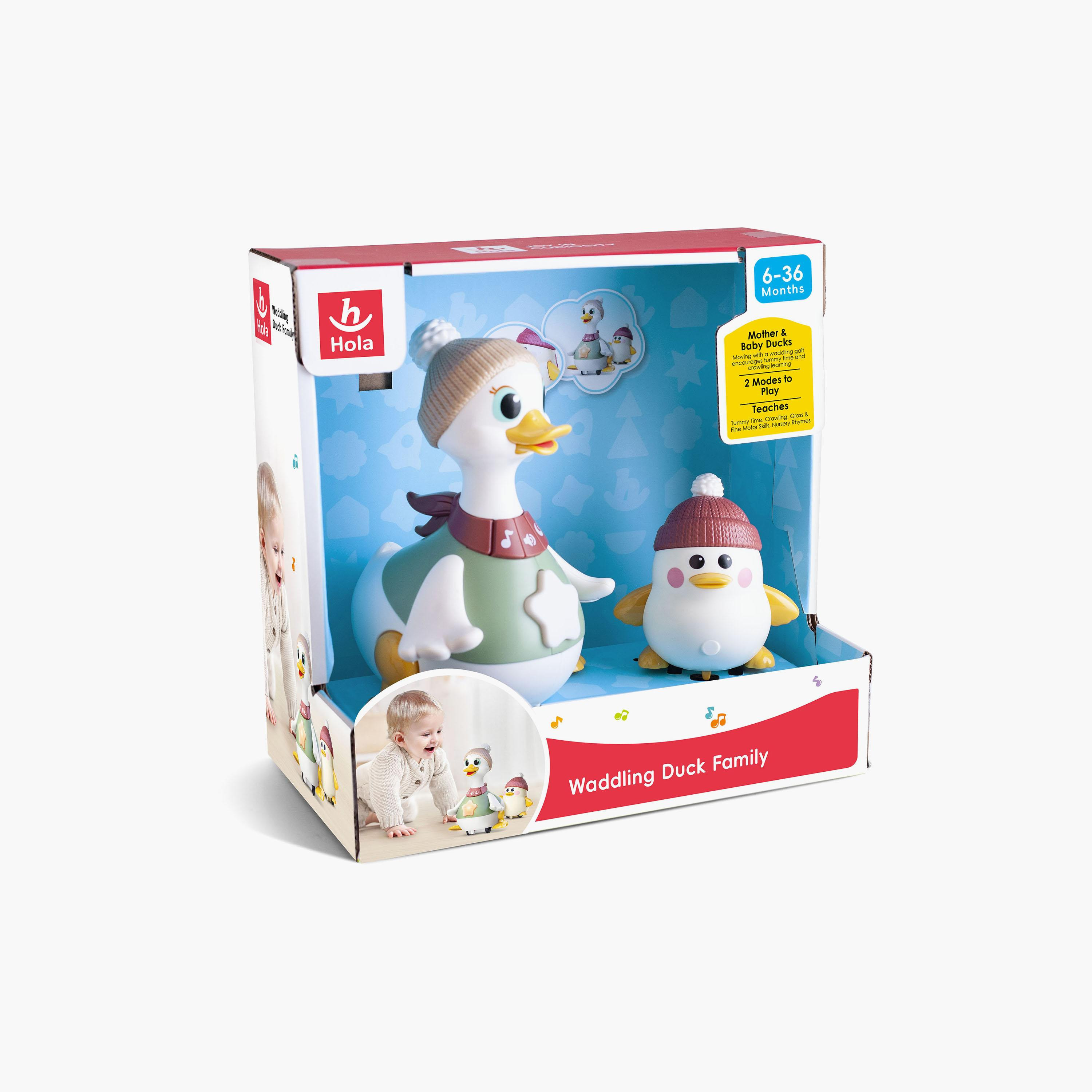 Hola Waddling Duck Family Light & Musical Toy-toys-babyandtoddlertoys-lightsandmusicaltoys-image-5