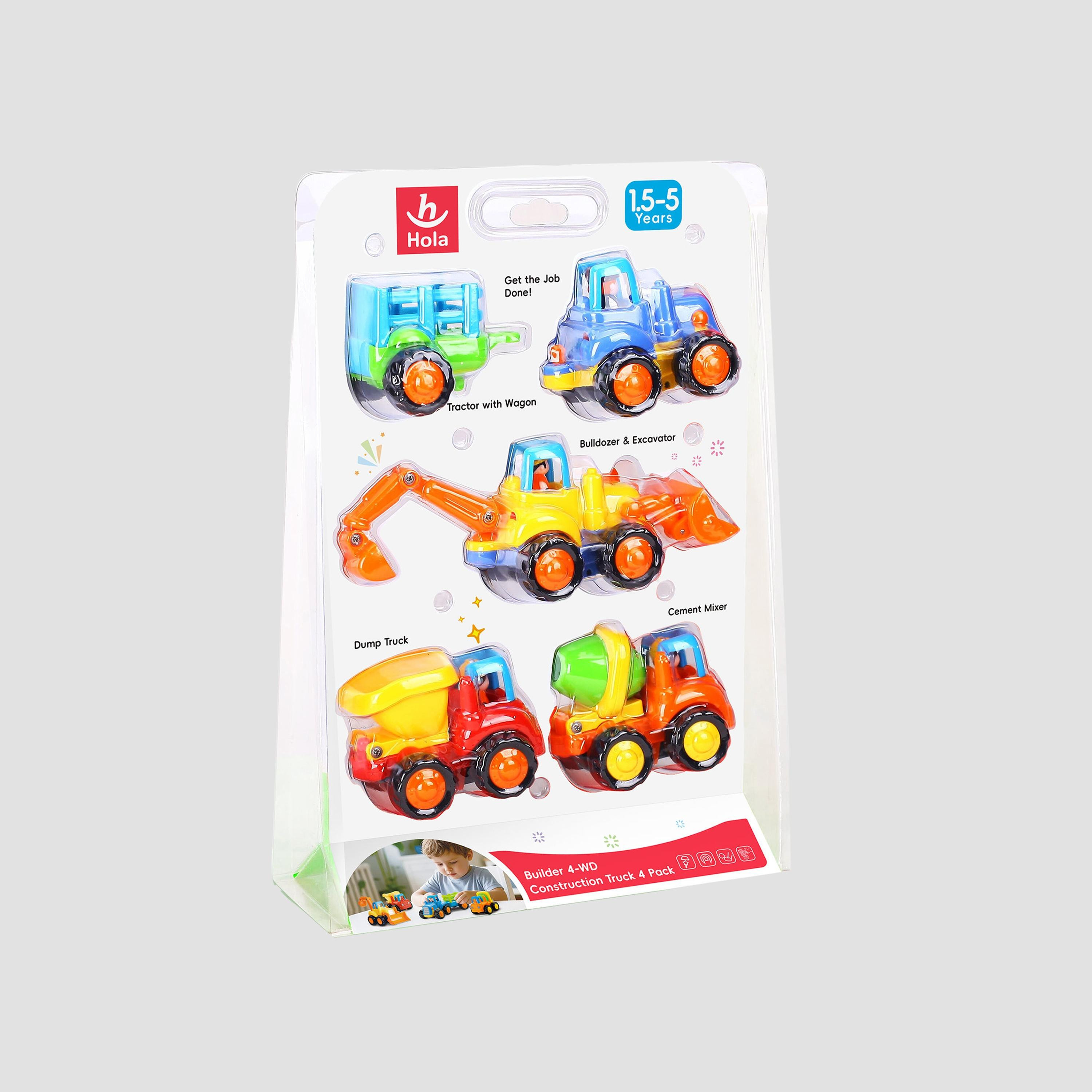 Hola Set of 4 Construction Truck Toy Set-toys-roleplay-toolsandconstructionsets-image-9