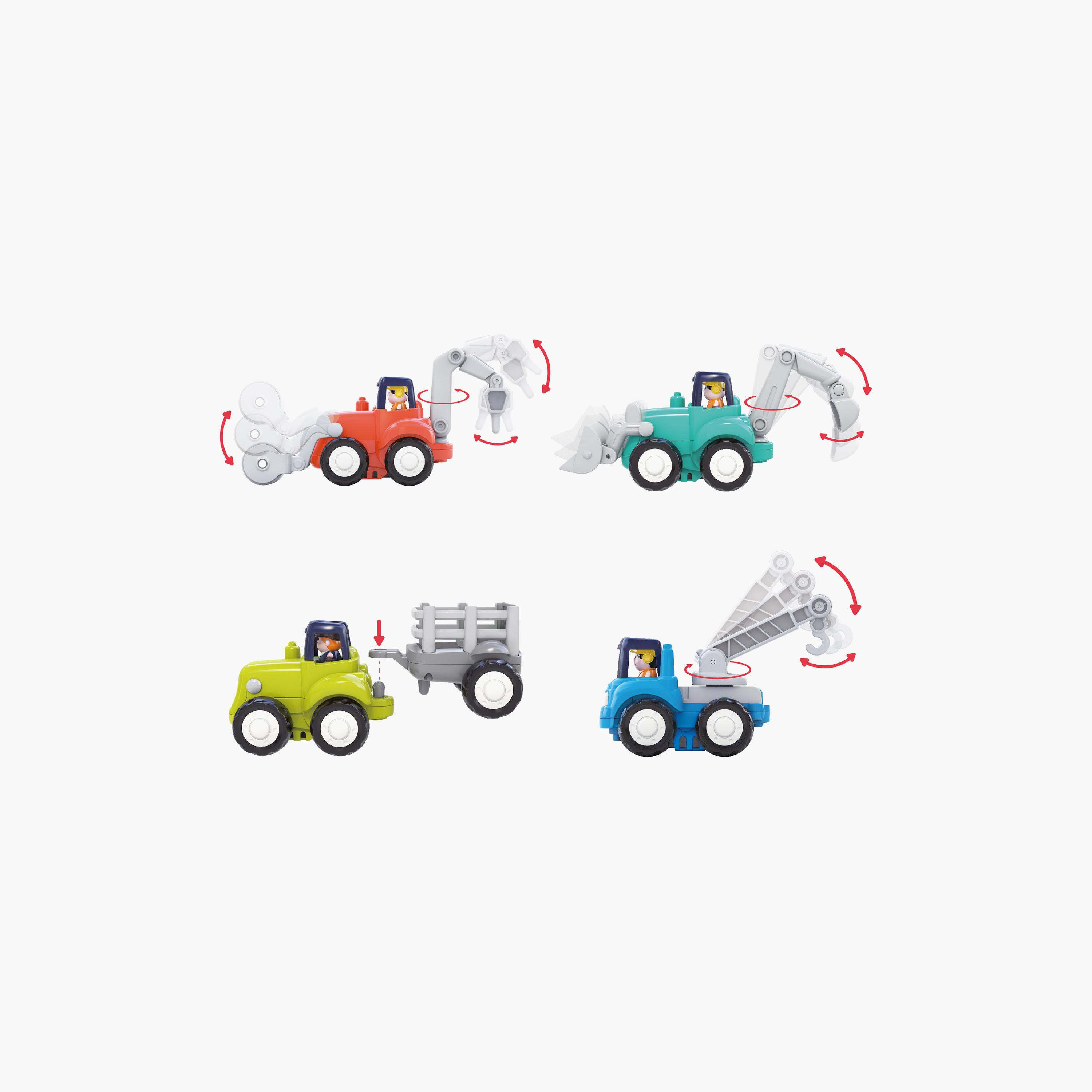 Hola Set of 4 Construction Truck Toy Set-toys-roleplay-toolsandconstructionsets-image-2