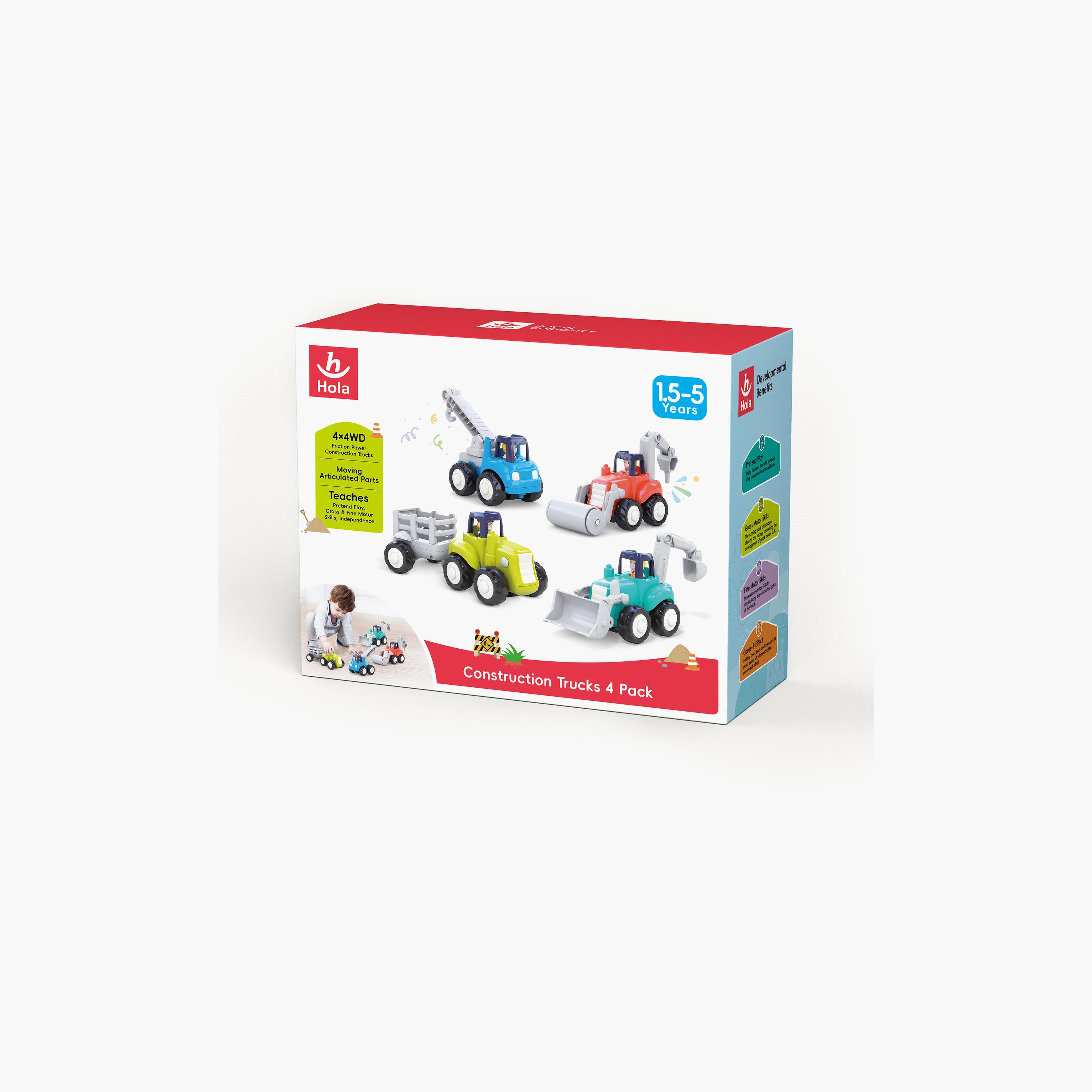Hola Set of 4 Construction Truck Toy Set-toys-roleplay-toolsandconstructionsets-image-7