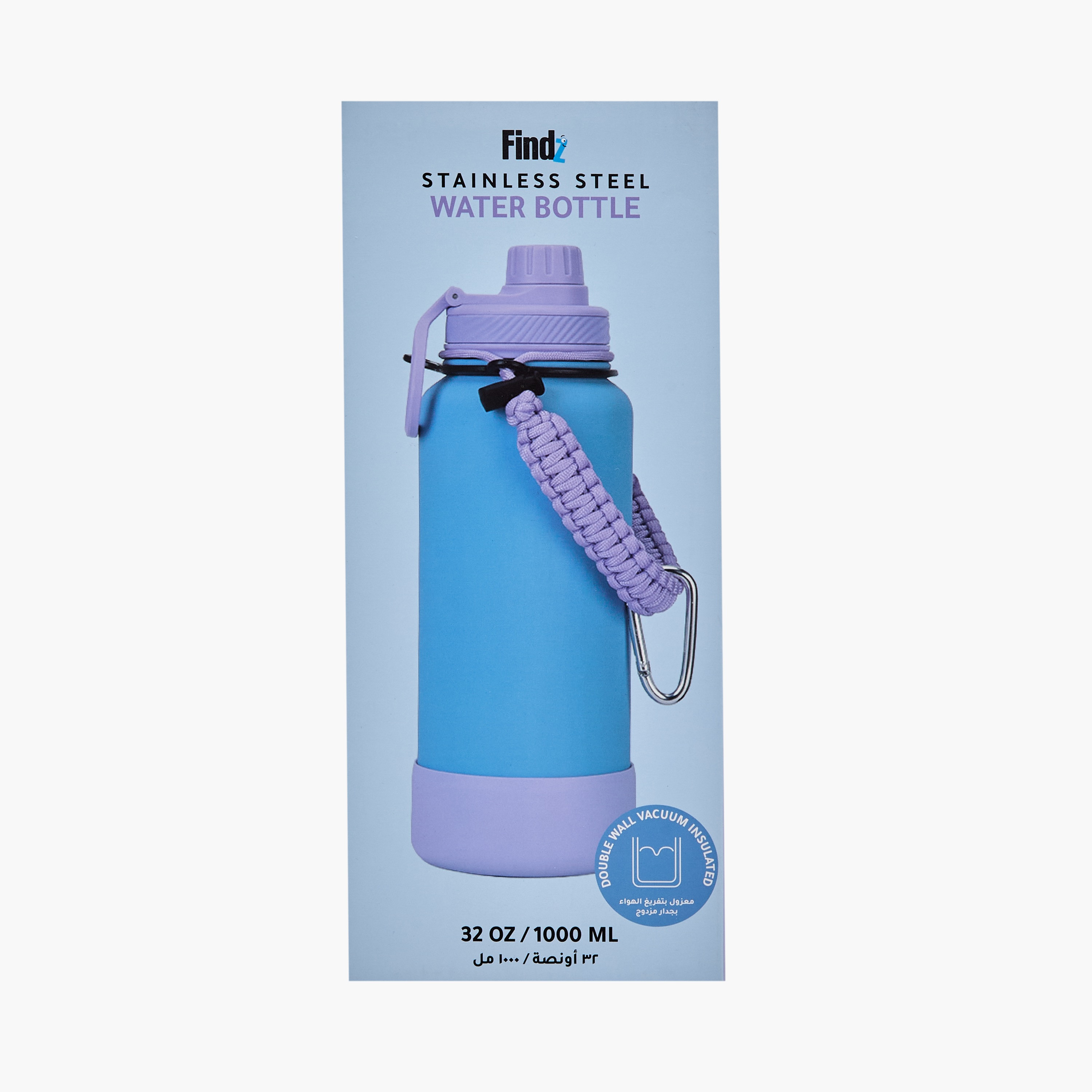 قارورة مياه ستانلس ستيل حرارية بجدار مزدوج من فايندز - 1 لتر-household-dining-drinkserveware-bottles-image-1