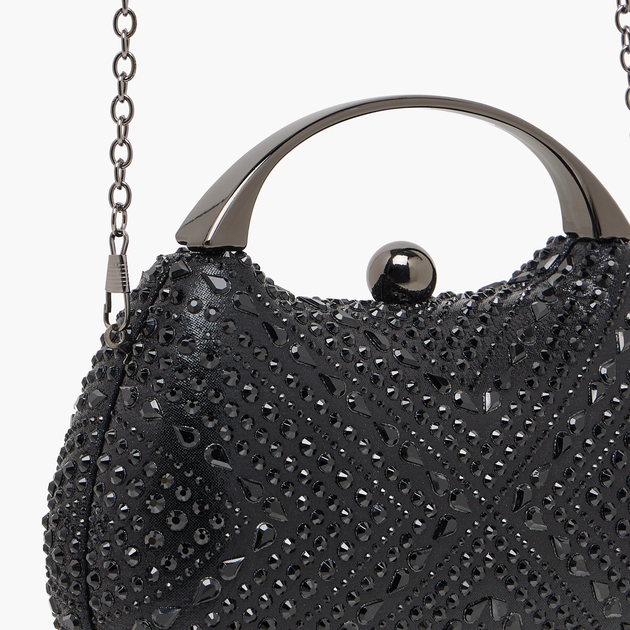 Sasha Diamante Embellished Clutch with Detachable Chain Strap-women-bagsandwallets-handbags-image-5