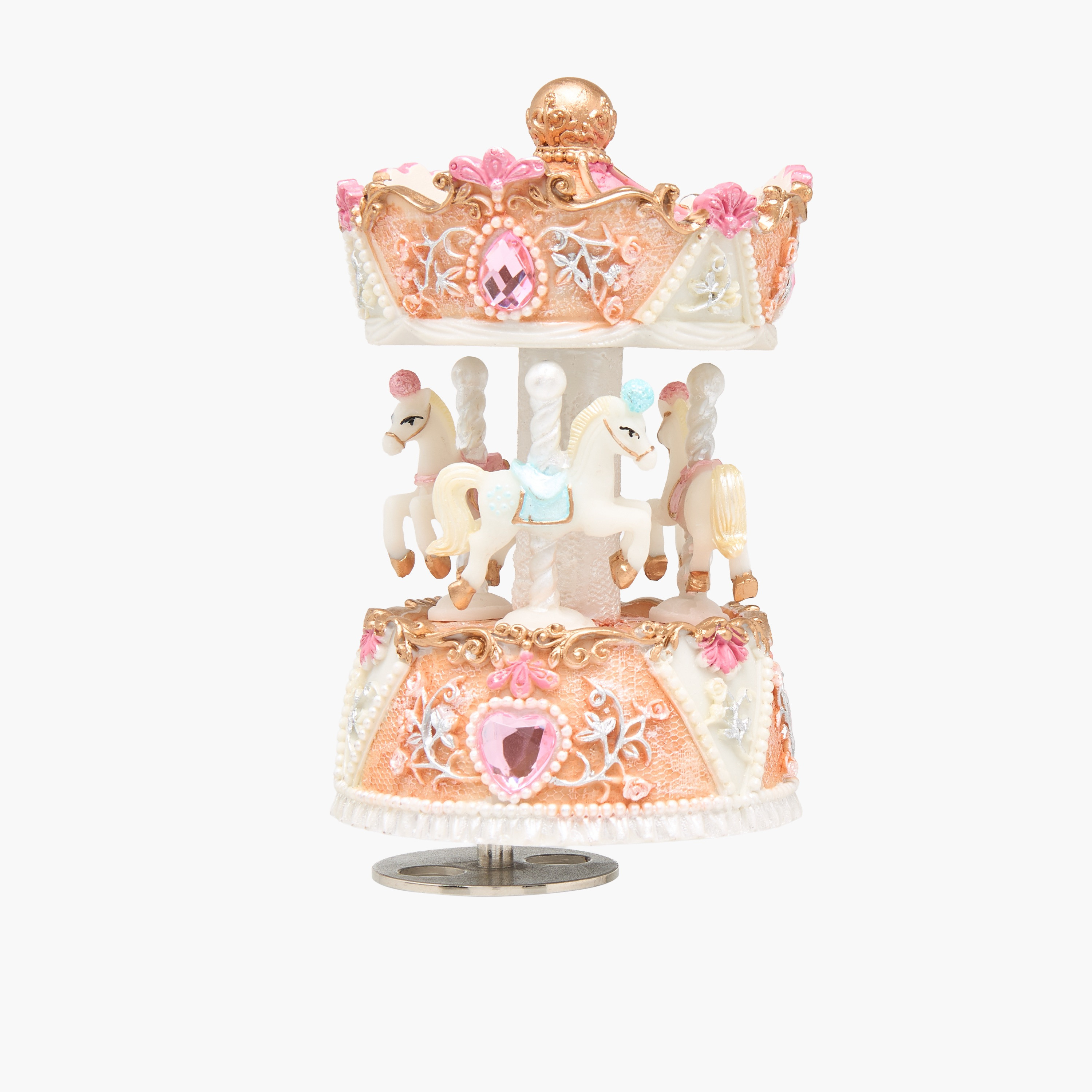 Musical 3-Horse Carousel-household-decor-decorativeobjectsandsculptures-image-1