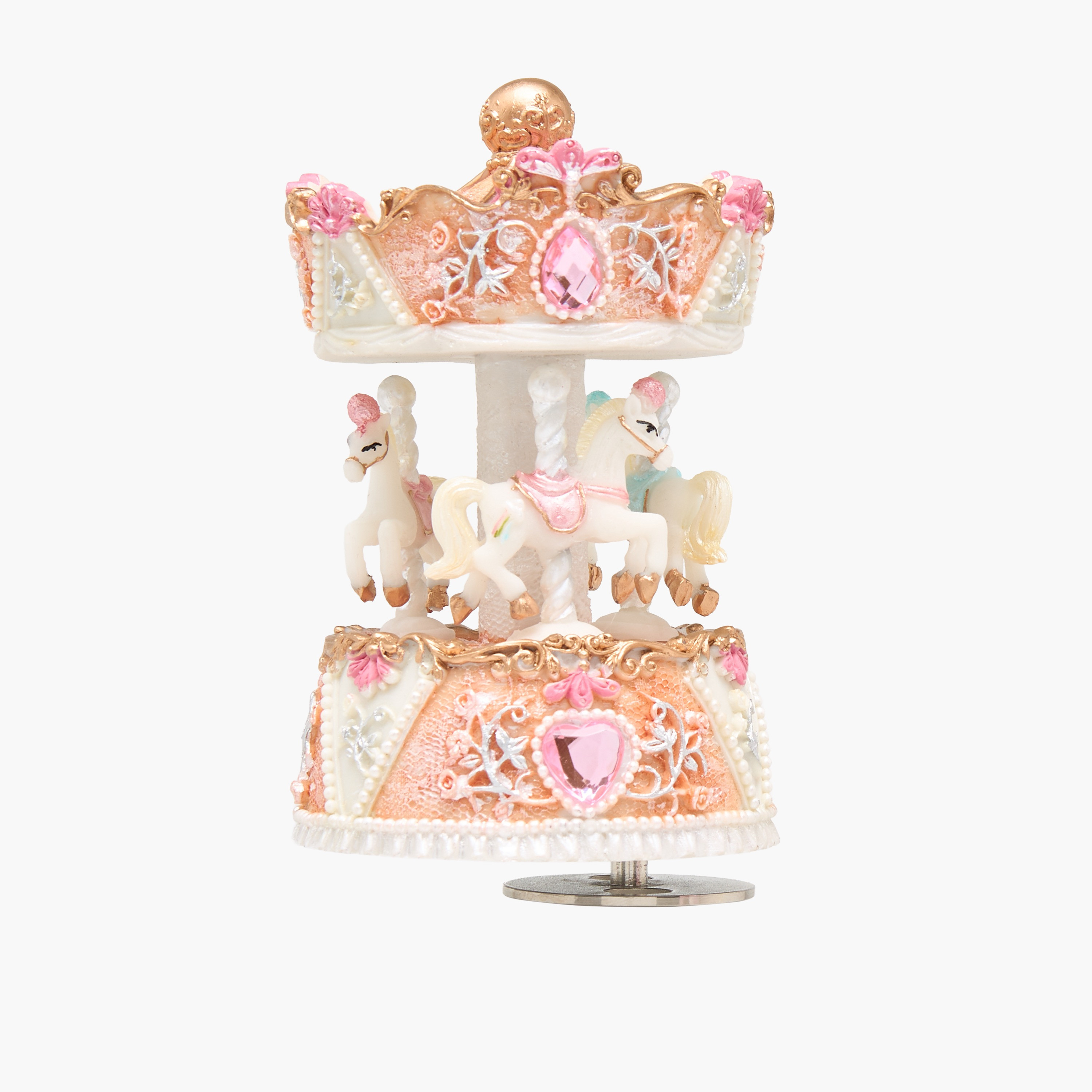 Musical 3-Horse Carousel-household-decor-decorativeobjectsandsculptures-image-2