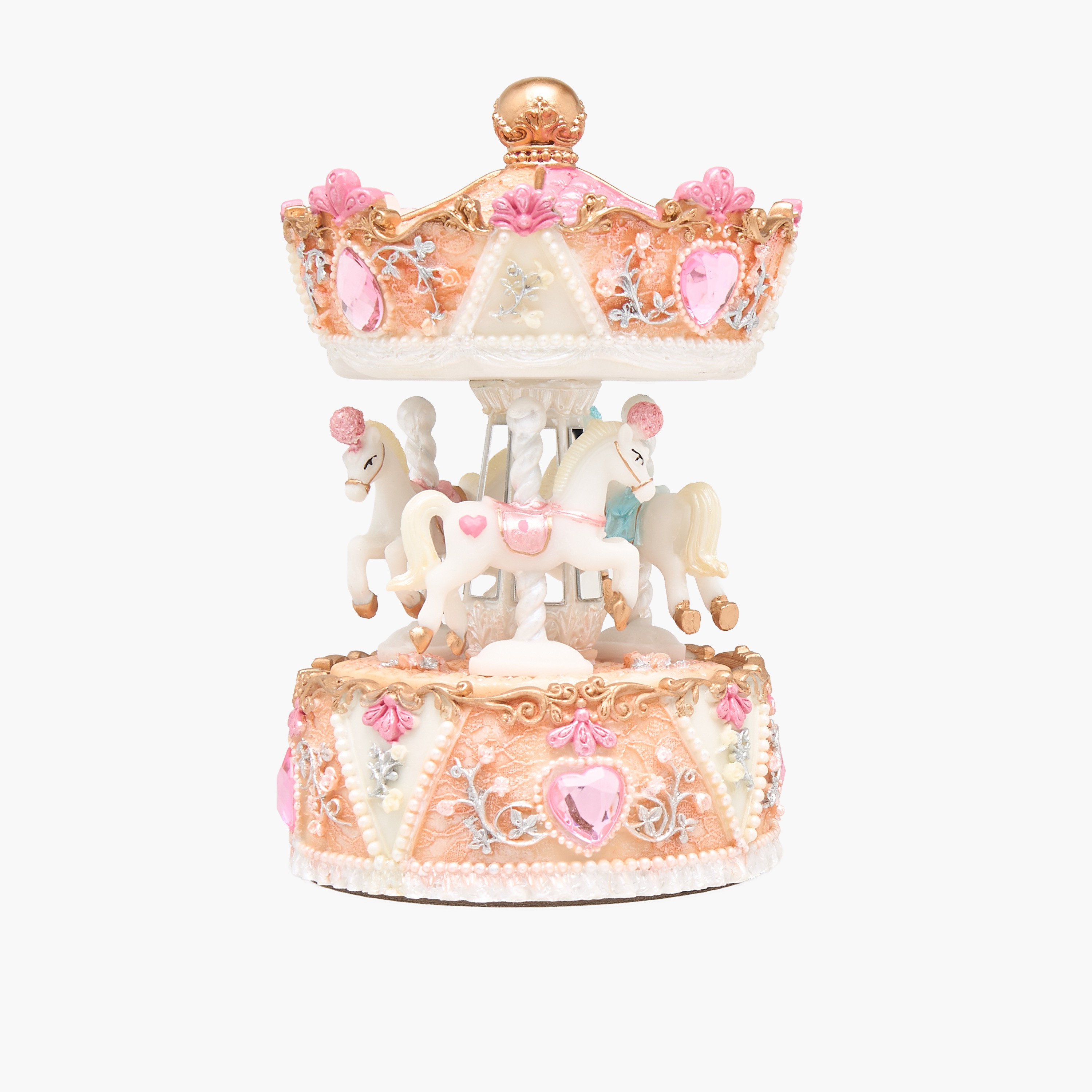 Musical 3-Horse Carousel-household-decor-decorativeobjectsandsculptures-image-1