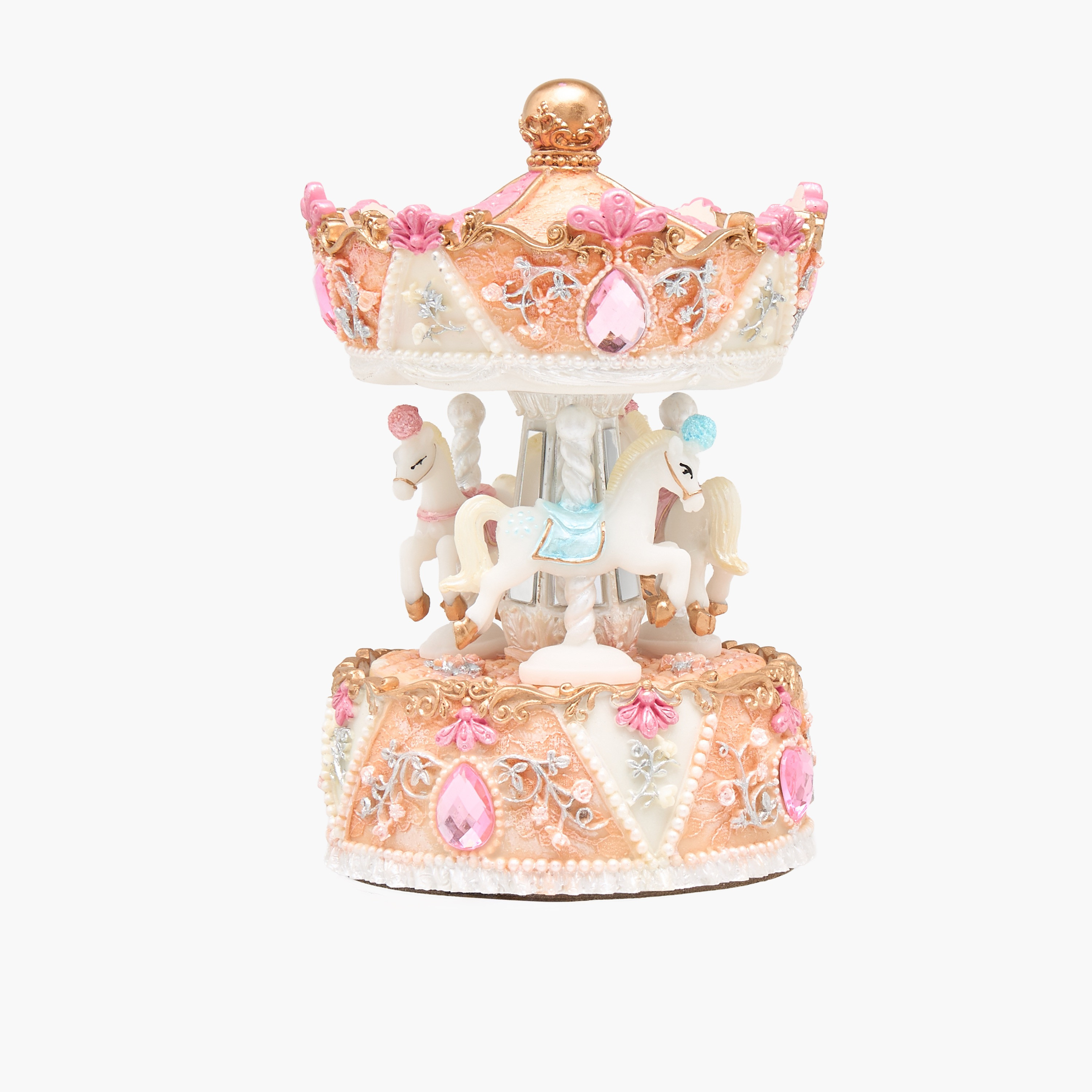 Musical 3-Horse Carousel-household-decor-decorativeobjectsandsculptures-image-3