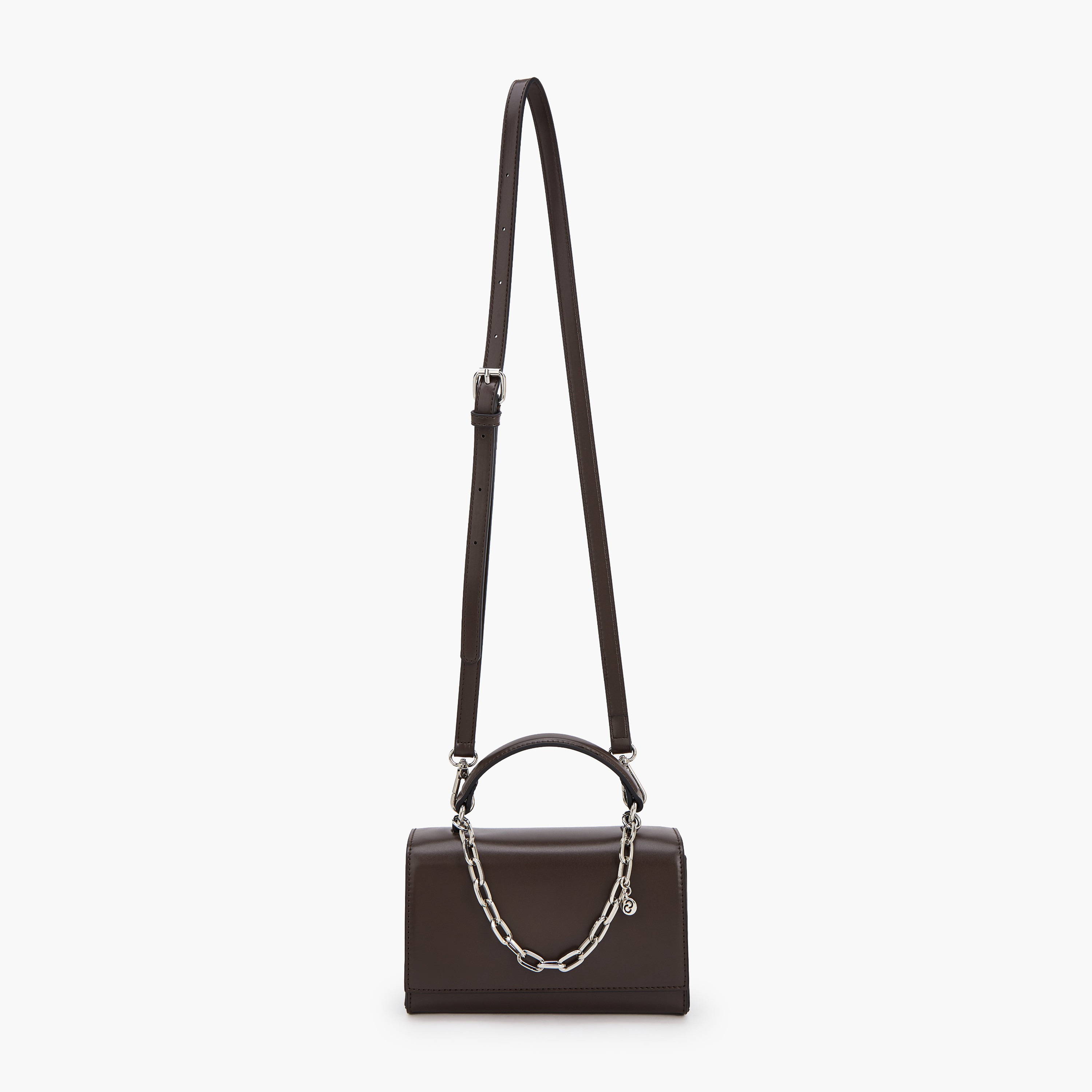Celeste Solid Satchel Bag with Chain Detail-women-bagsandwallets-handbags-image-2