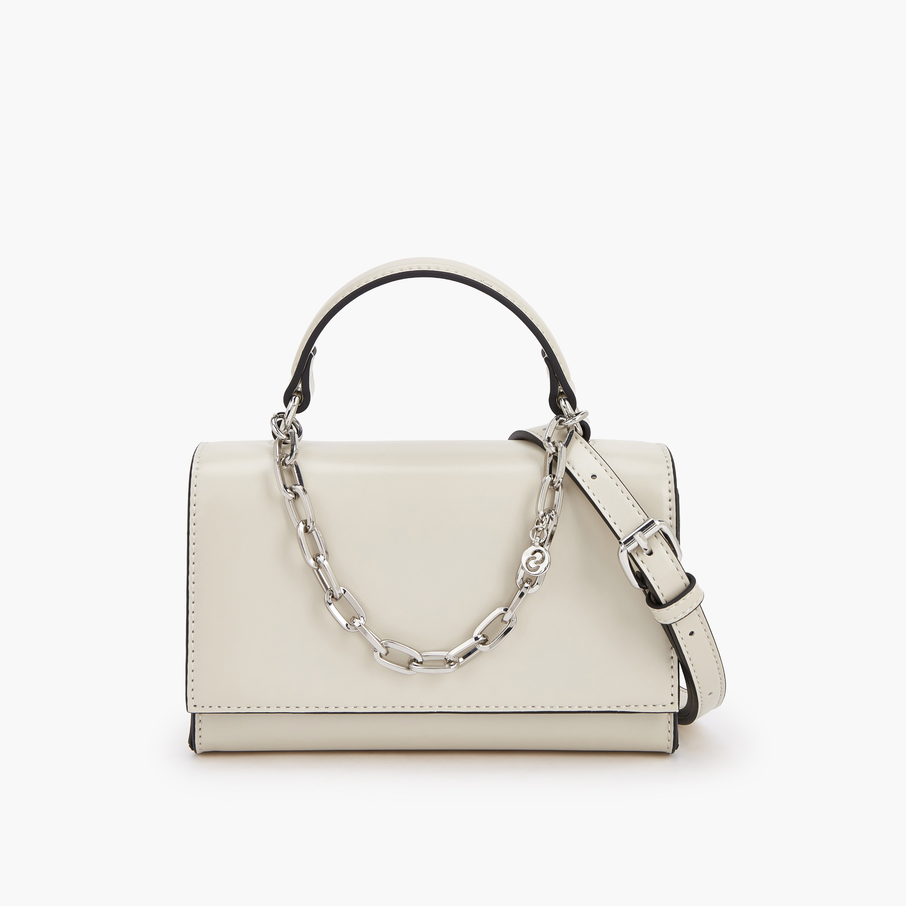 Celeste Solid Satchel Bag with Chain Detail-women-bagsandwallets-handbags-image-1