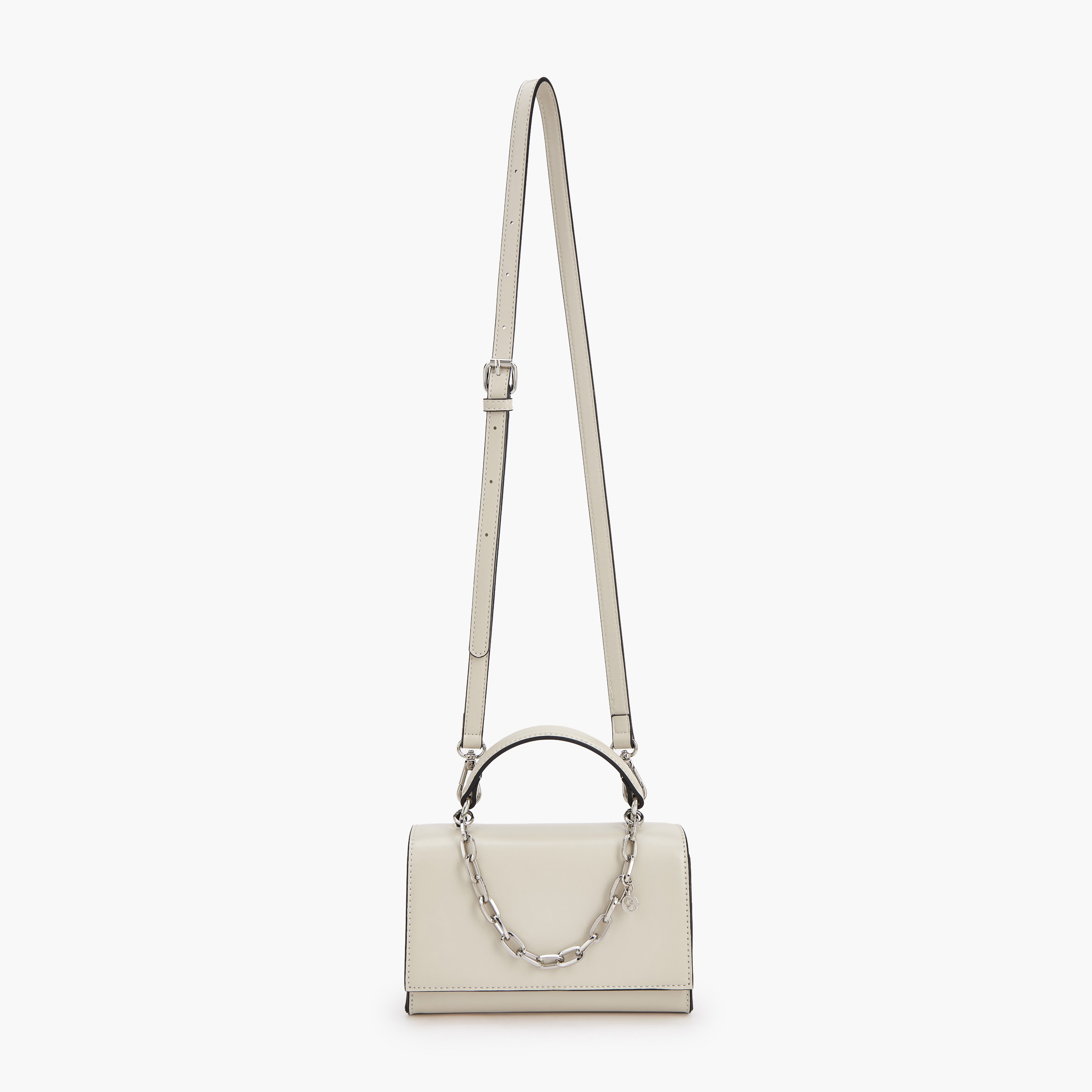 Celeste Solid Satchel Bag with Chain Detail-women-bagsandwallets-handbags-image-2