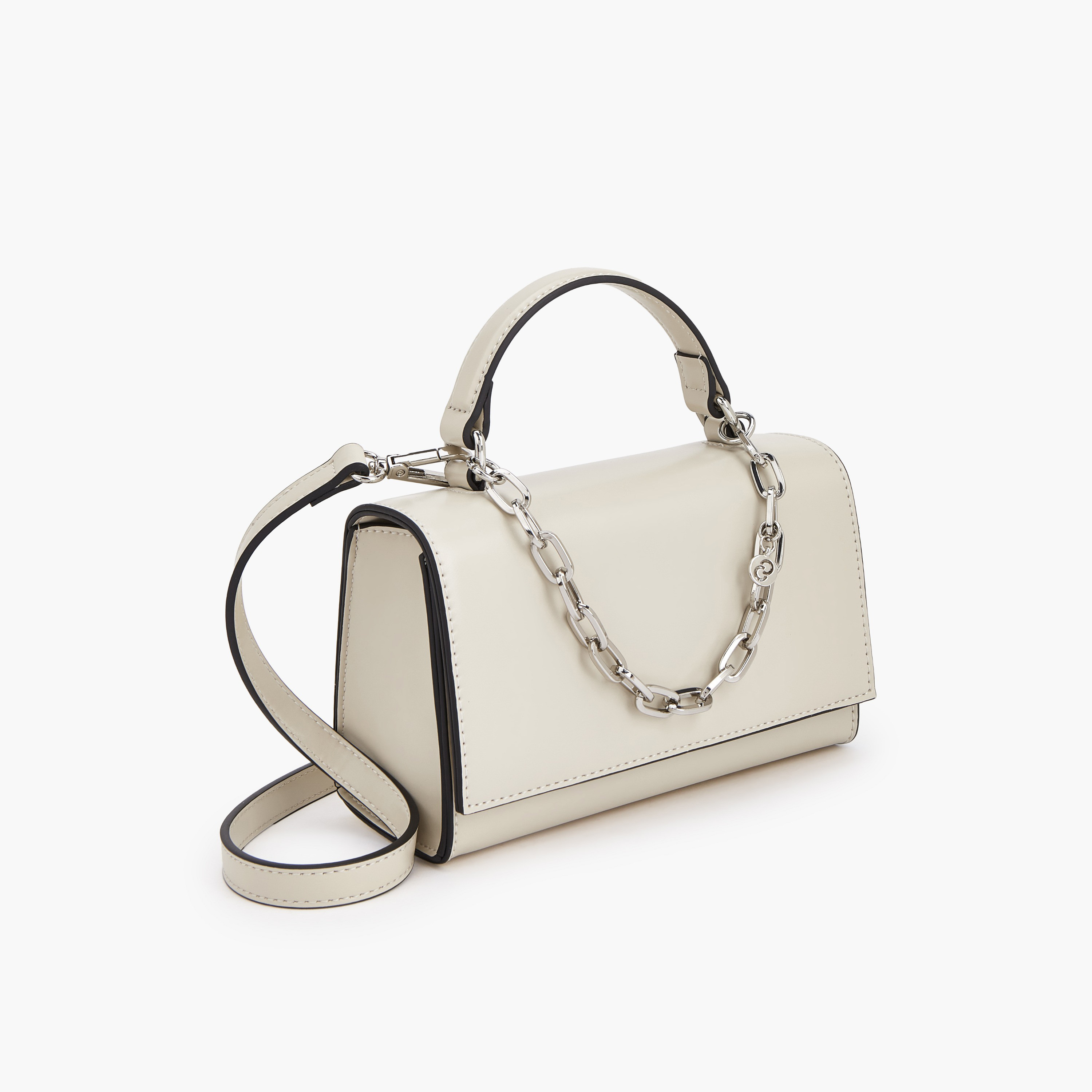 Celeste Solid Satchel Bag with Chain Detail-women-bagsandwallets-handbags-image-3