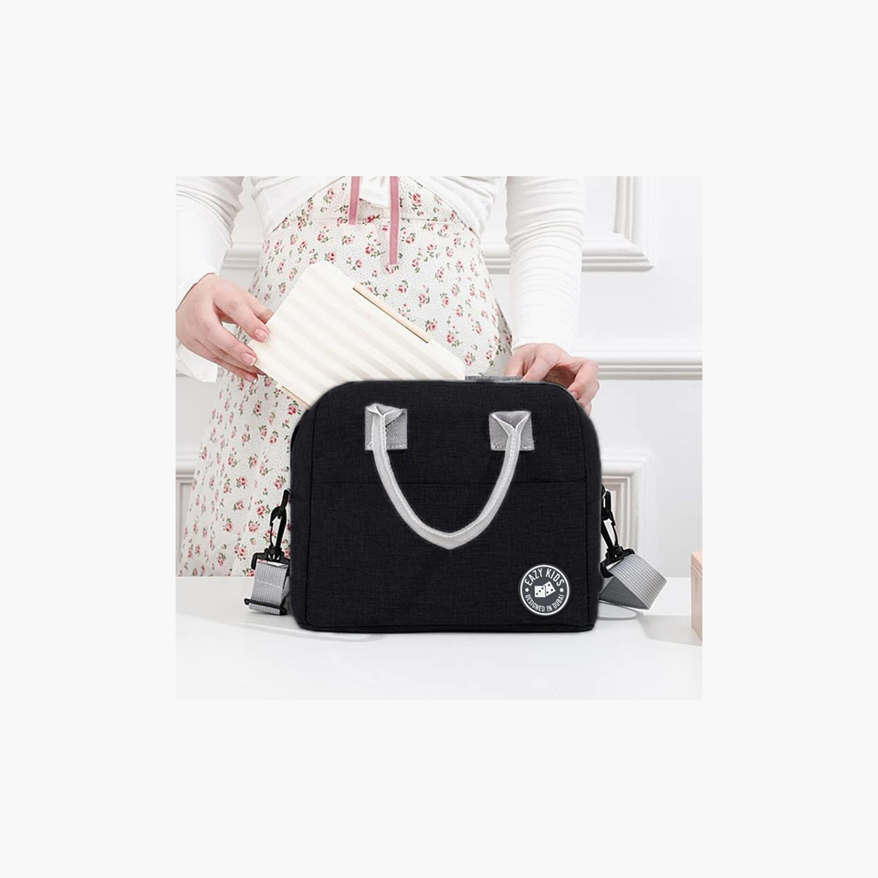 Eazy Kids Insulated Lunch Bag - Black-school-lunchessentials-lunchbags-image-2