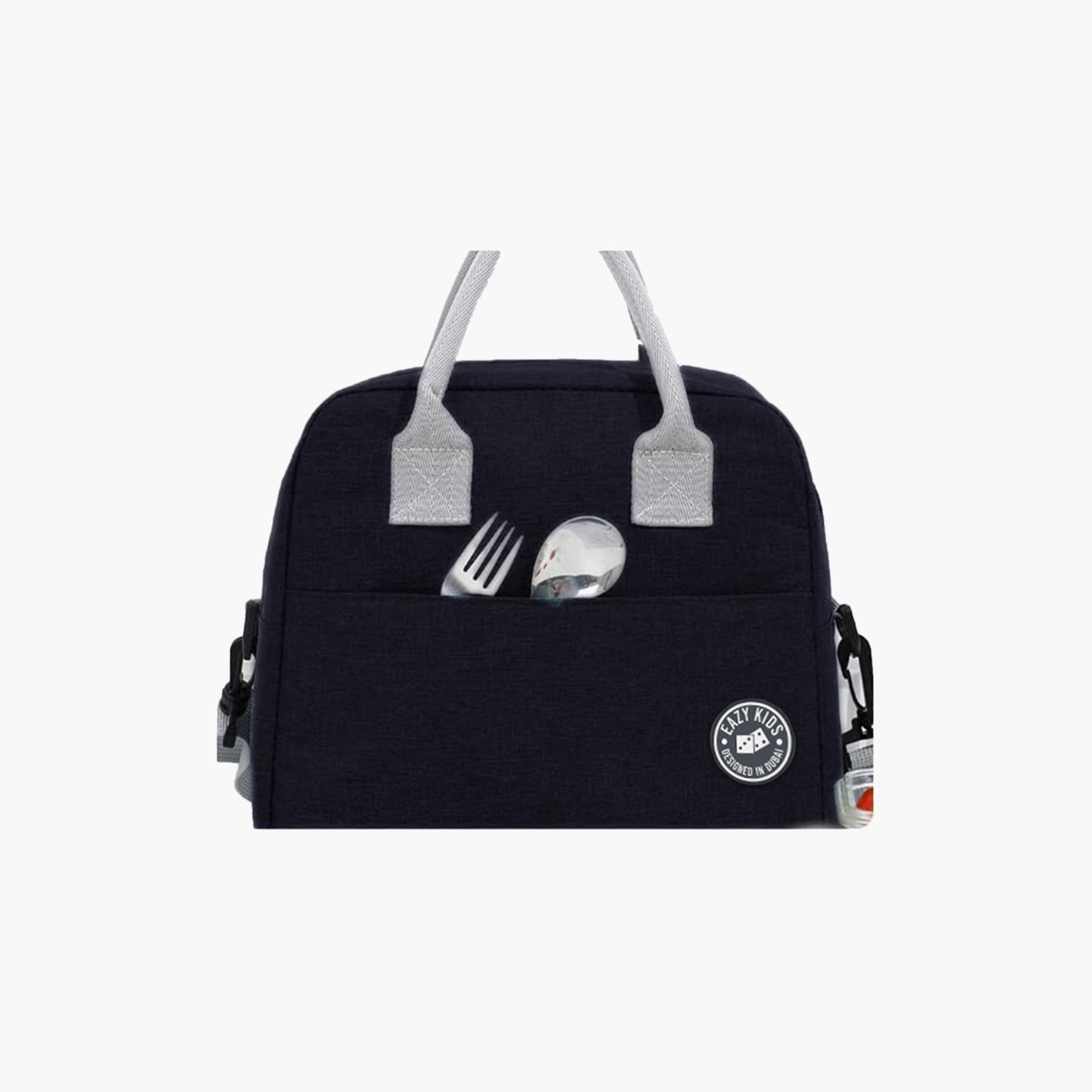 Eazy Kids Insulated Lunch Bag - Black-school-lunchessentials-lunchbags-image-7
