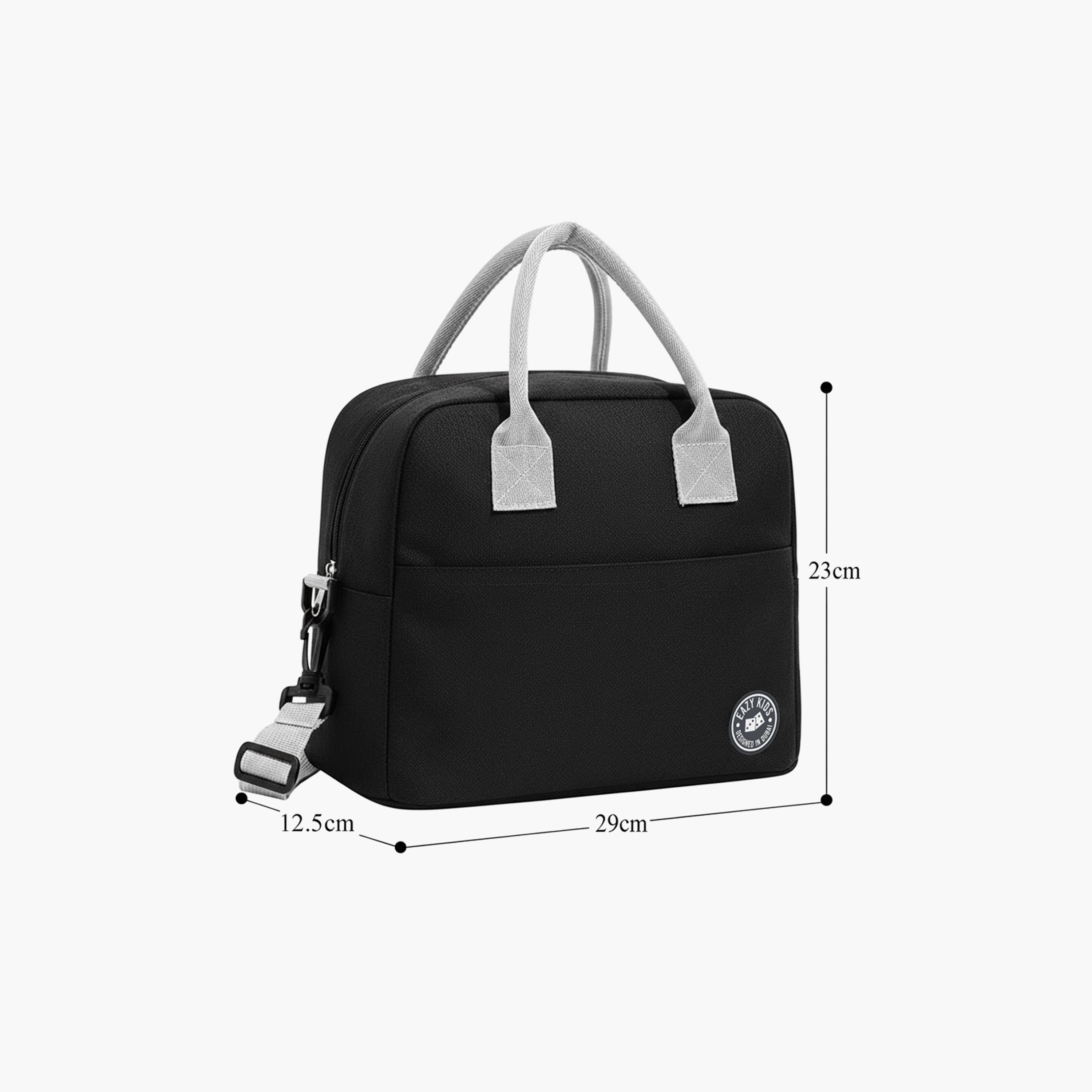 Eazy Kids Insulated Lunch Bag - Black-school-lunchessentials-lunchbags-image-8