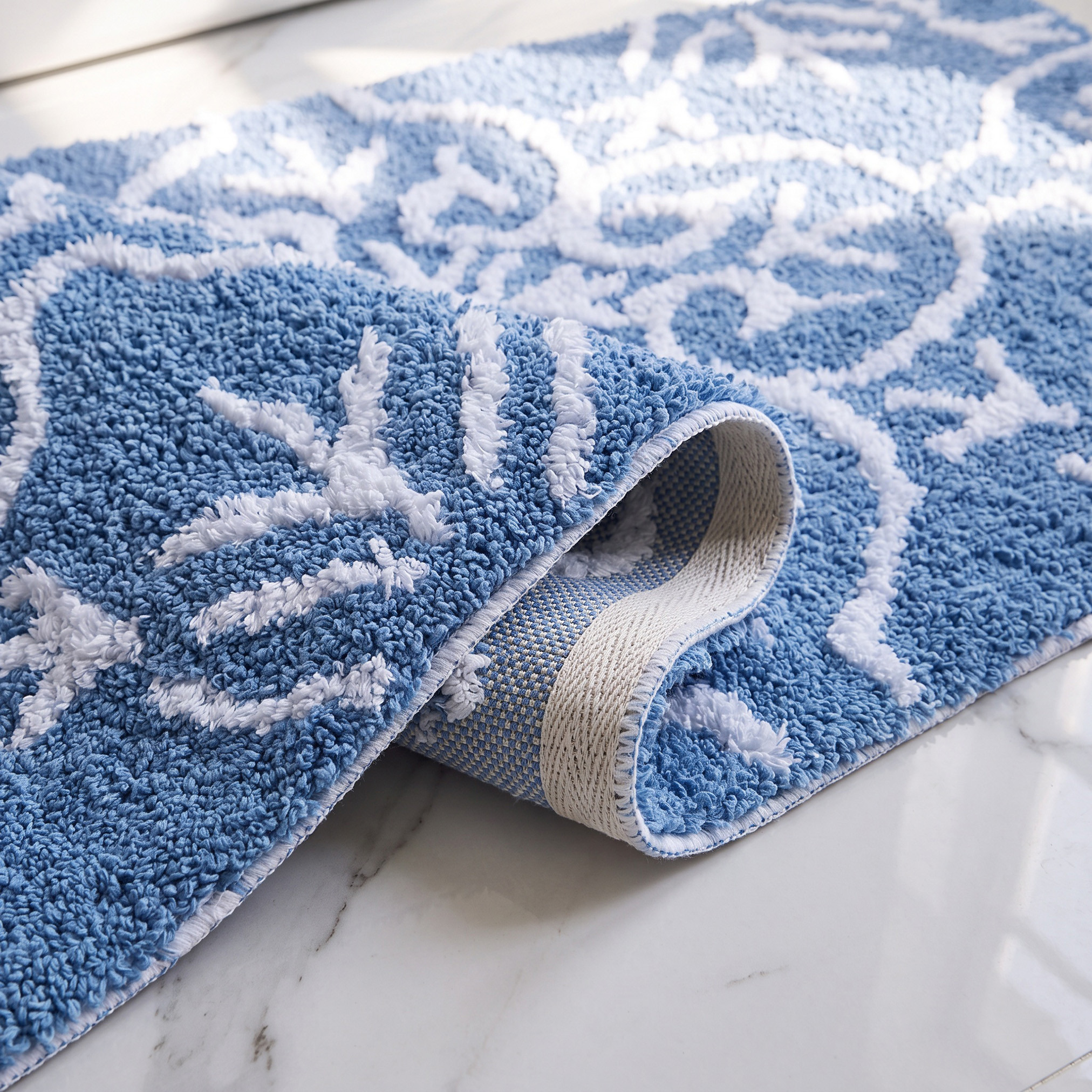 Zarqa Bath Mat - 50x80 cms-household-bathandlaundry-bathlinen-bathmatsandtubmats-image-3