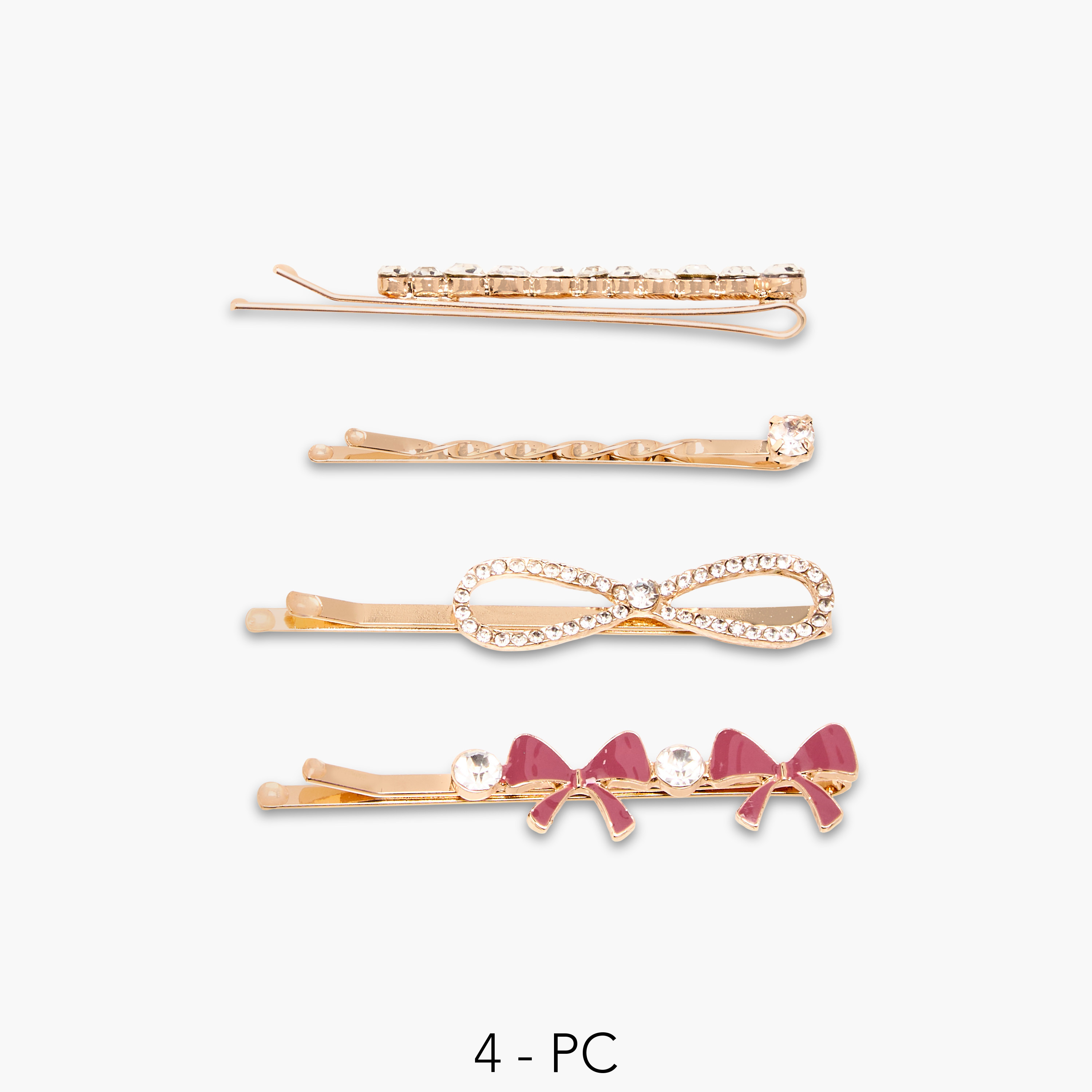 Pack of 4 Embellished Hair Pin-women-hairaccessories-hairpins-image-1