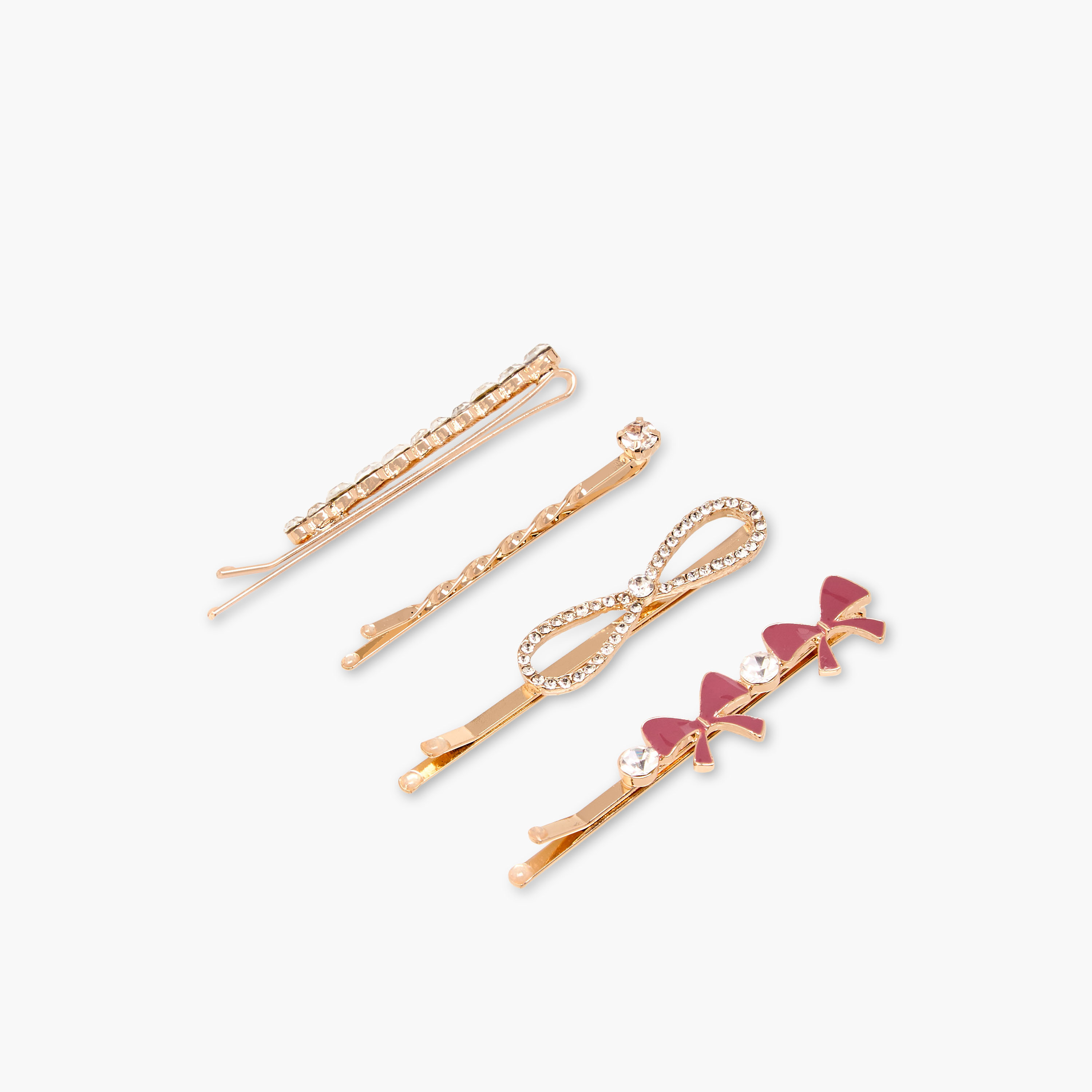 Pack of 4 Embellished Hair Pin-women-hairaccessories-hairpins-image-2