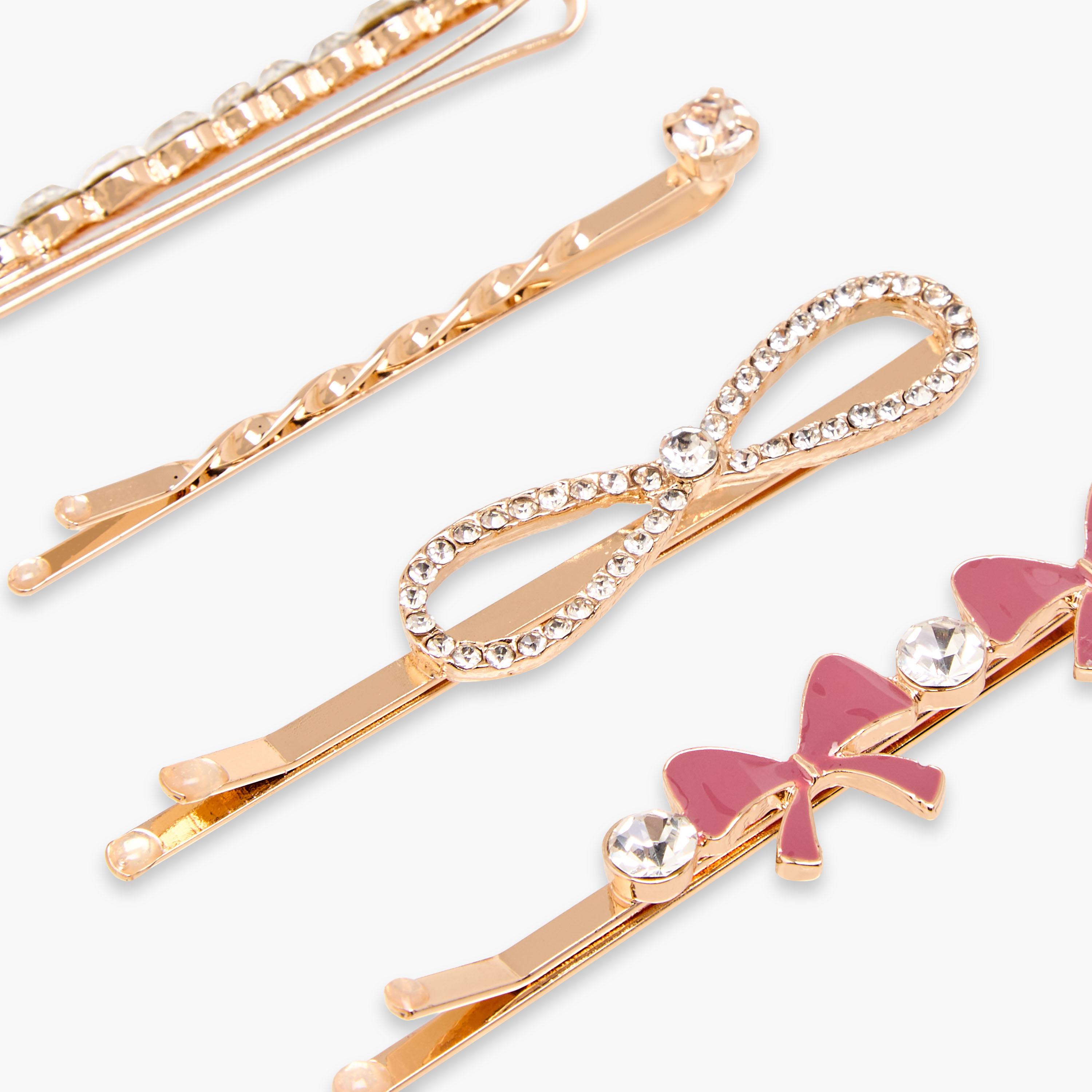 Pack of 4 Embellished Hair Pin-women-hairaccessories-hairpins-image-3