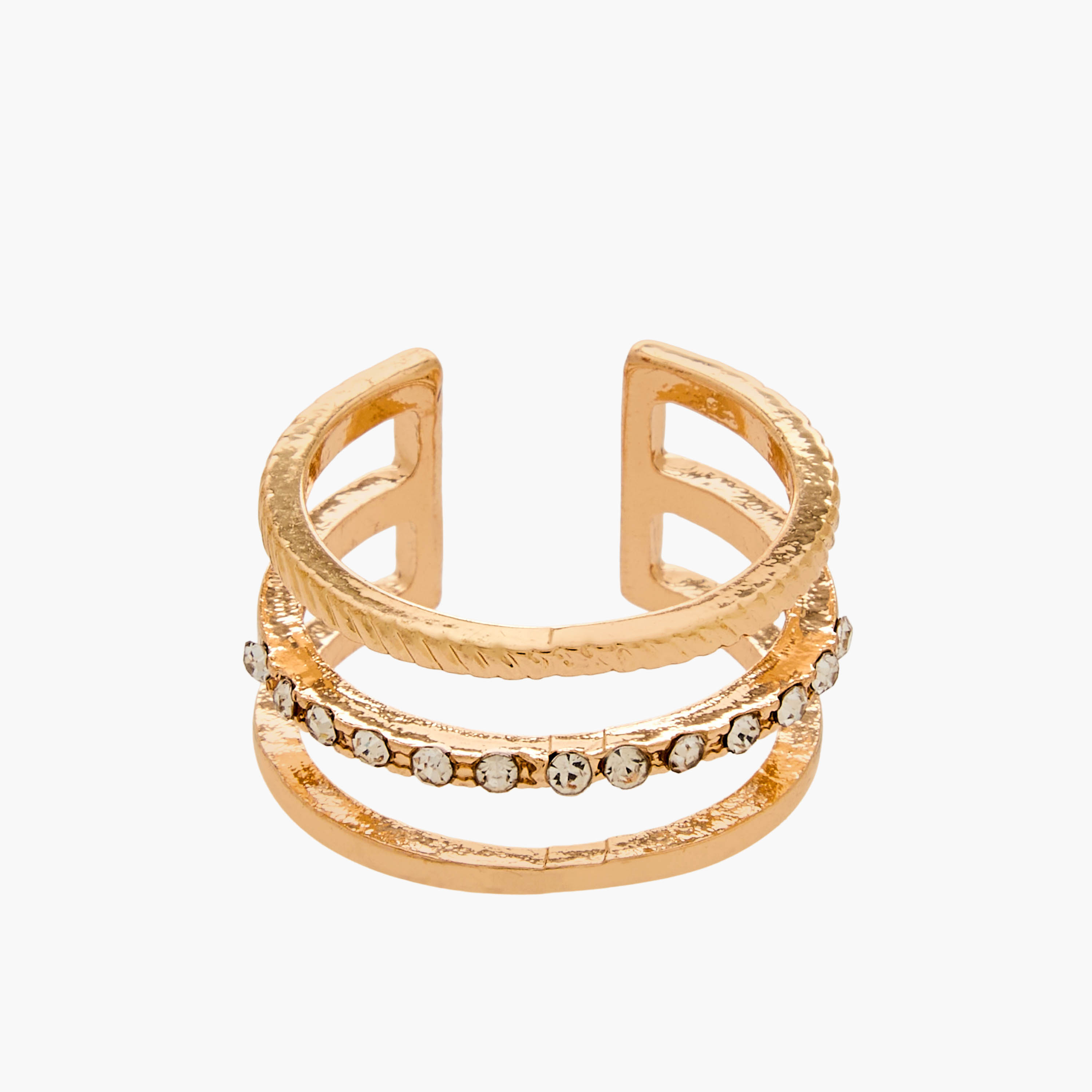 Set of 6 - Assorted Gold Tone Ring-women-watchesandjewellery-jewellery-rings-image-2