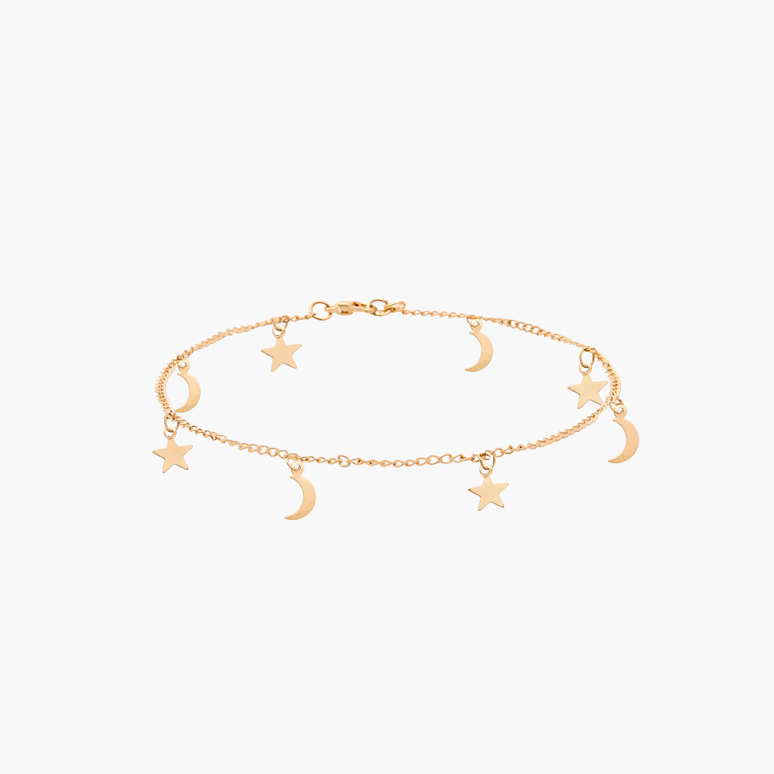 طقم خلاخيل متنوعة بلون ذهبي من 3 قطع-women-watchesandjewellery-jewellery-anklets-image-2