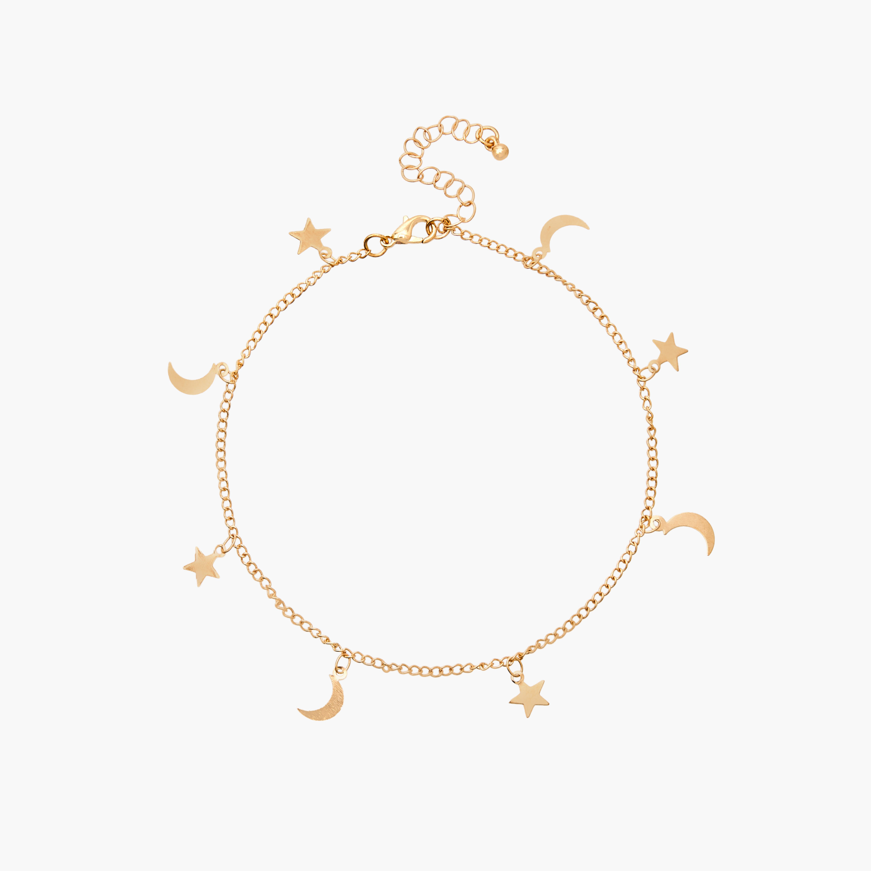 طقم خلاخيل متنوعة بلون ذهبي من 3 قطع-women-watchesandjewellery-jewellery-anklets-image-5