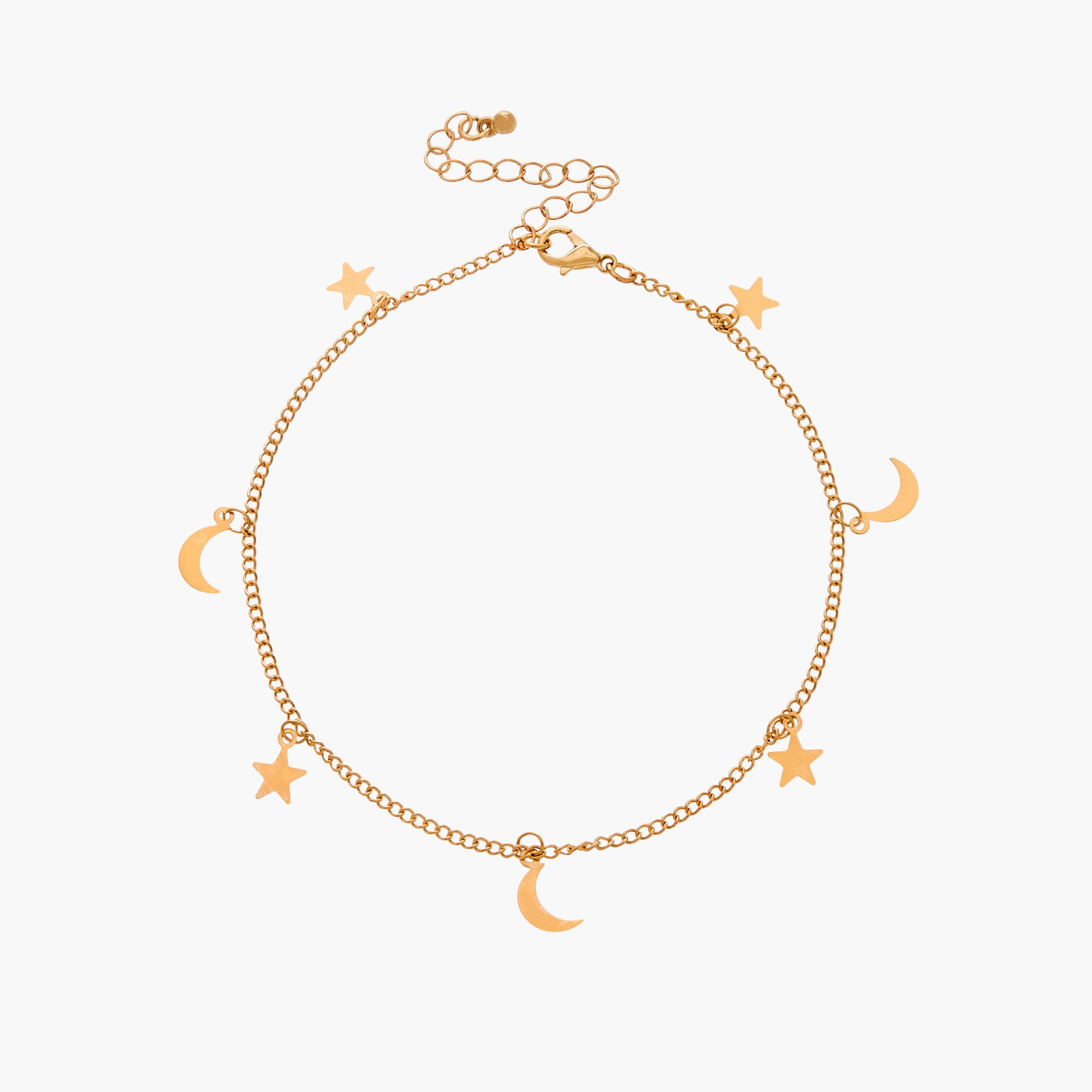 طقم خلاخيل متنوعة بلون ذهبي من 3 قطع-women-watchesandjewellery-jewellery-anklets-image-7