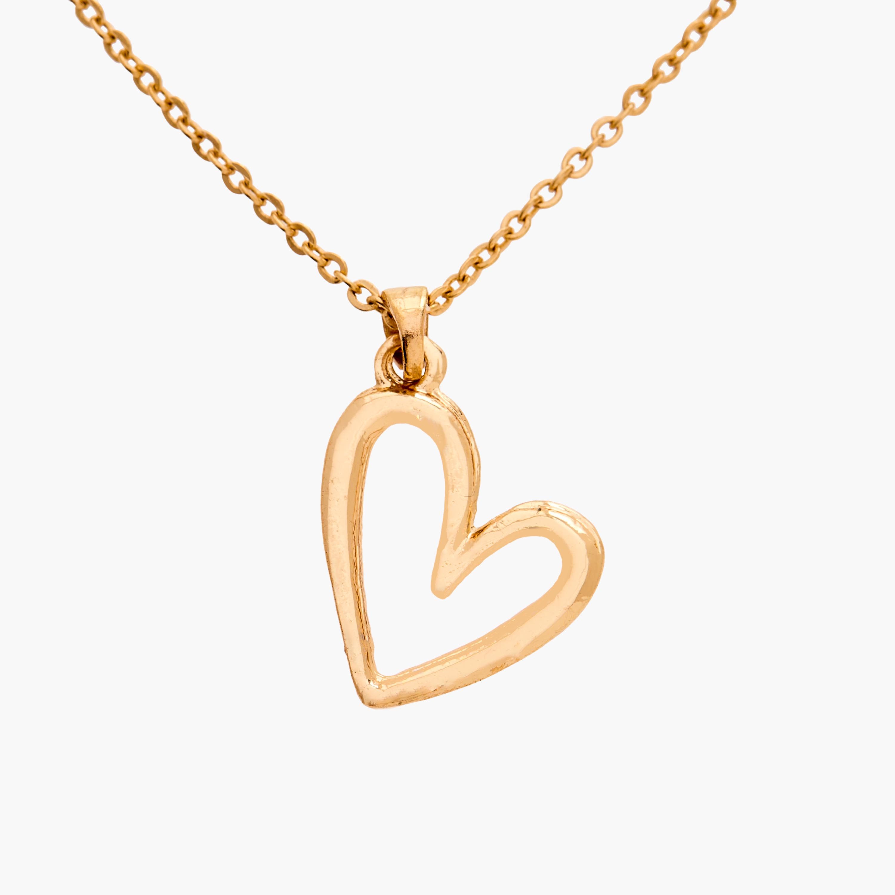 قلادة ذهبية بدلاية قلب-women-watchesandjewellery-jewellery-necklacesandpendants-image-2