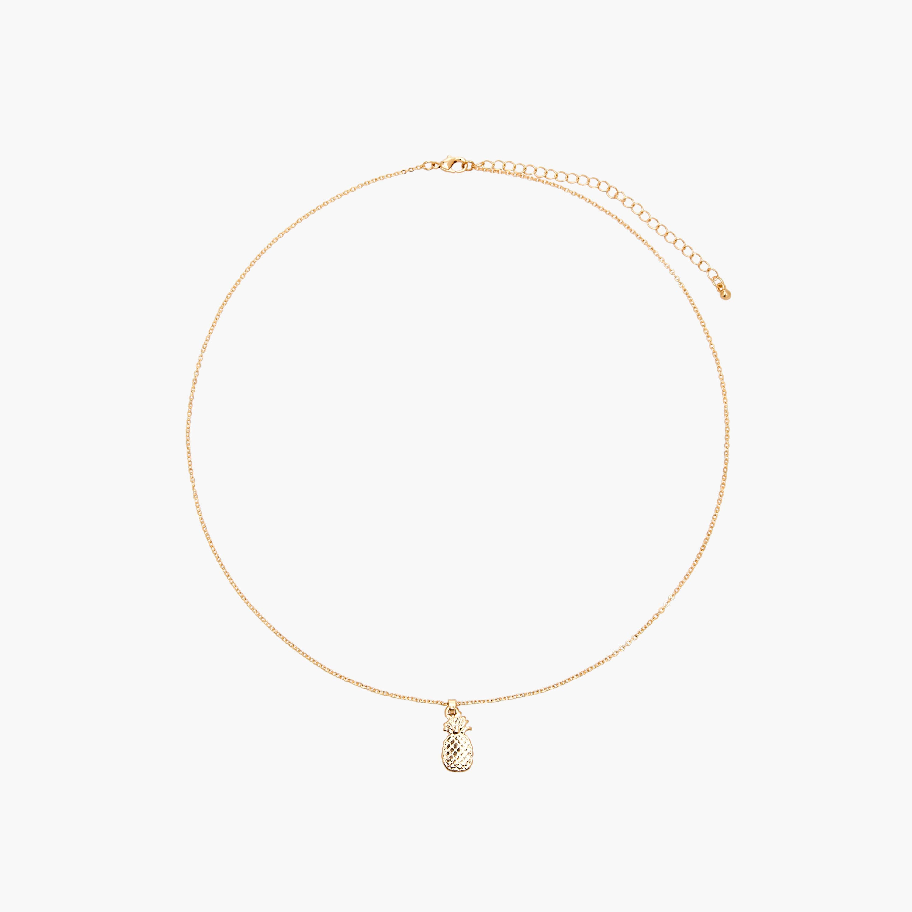 قلادة ذهبية بدلاية أناناس-women-watchesandjewellery-jewellery-necklacesandpendants-image-1