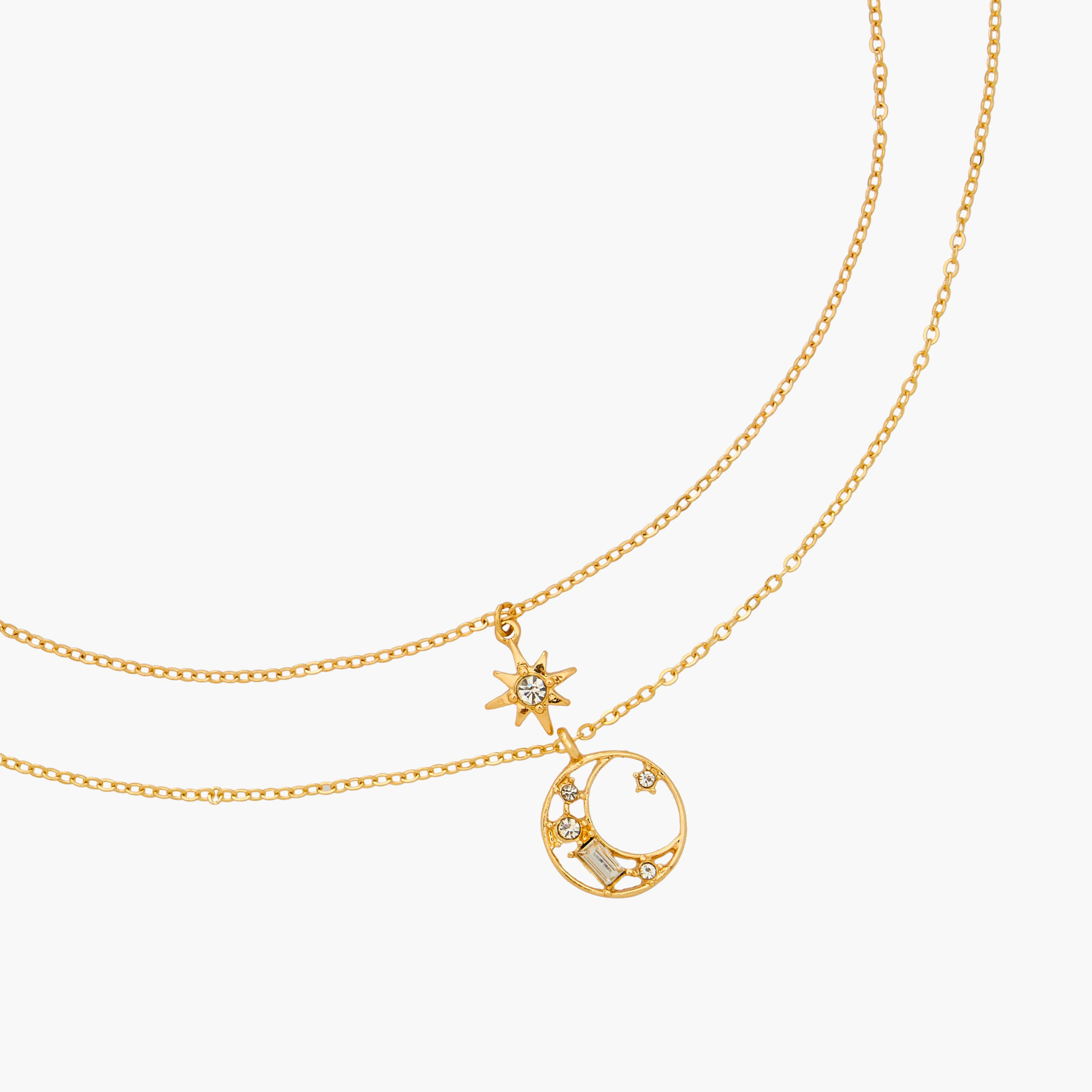 طقم قلادة ذهبية قطعتين بدلاية-women-watchesandjewellery-jewellery-necklacesandpendants-image-4
