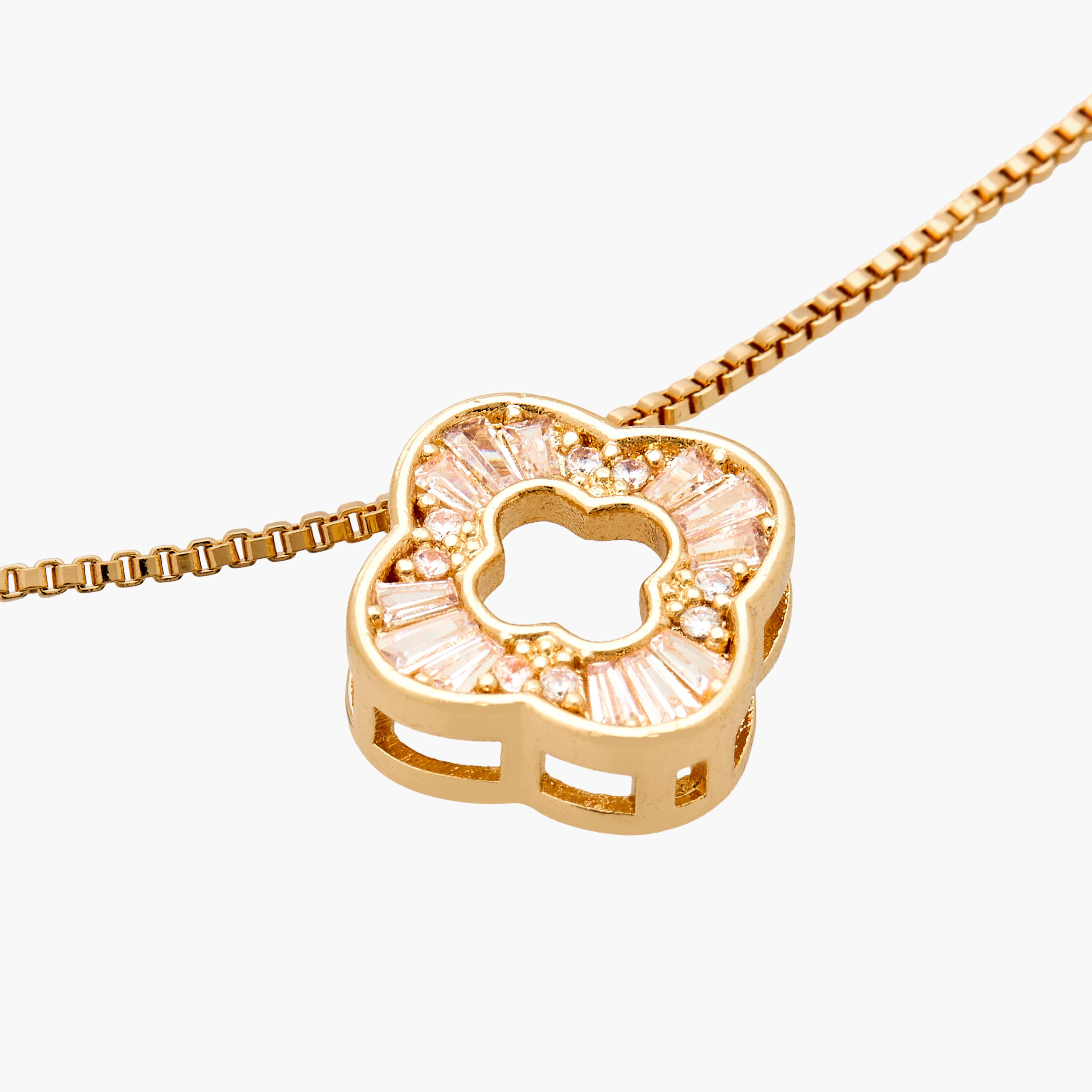 عقد وحلق بتزيينات زهرية - طقم من قطعتين-women-watchesandjewellery-jewellery-jewellerysets-image-7