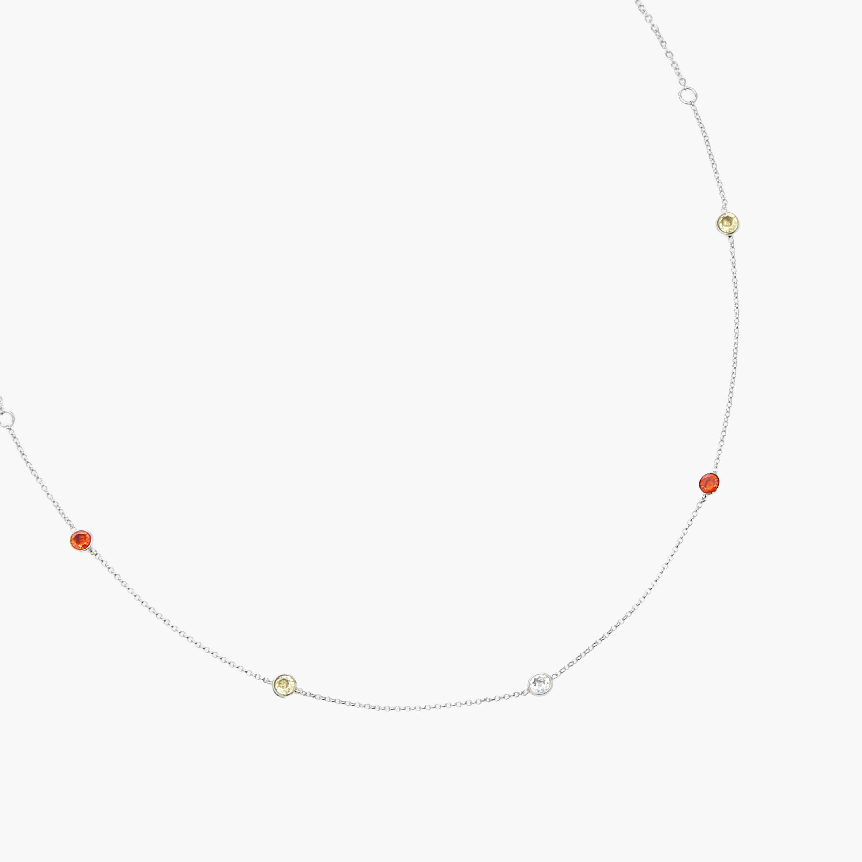 Silver Tone Necklace with Stone Embellishment-women-watchesandjewellery-jewellery-necklacesandpendants-image-2