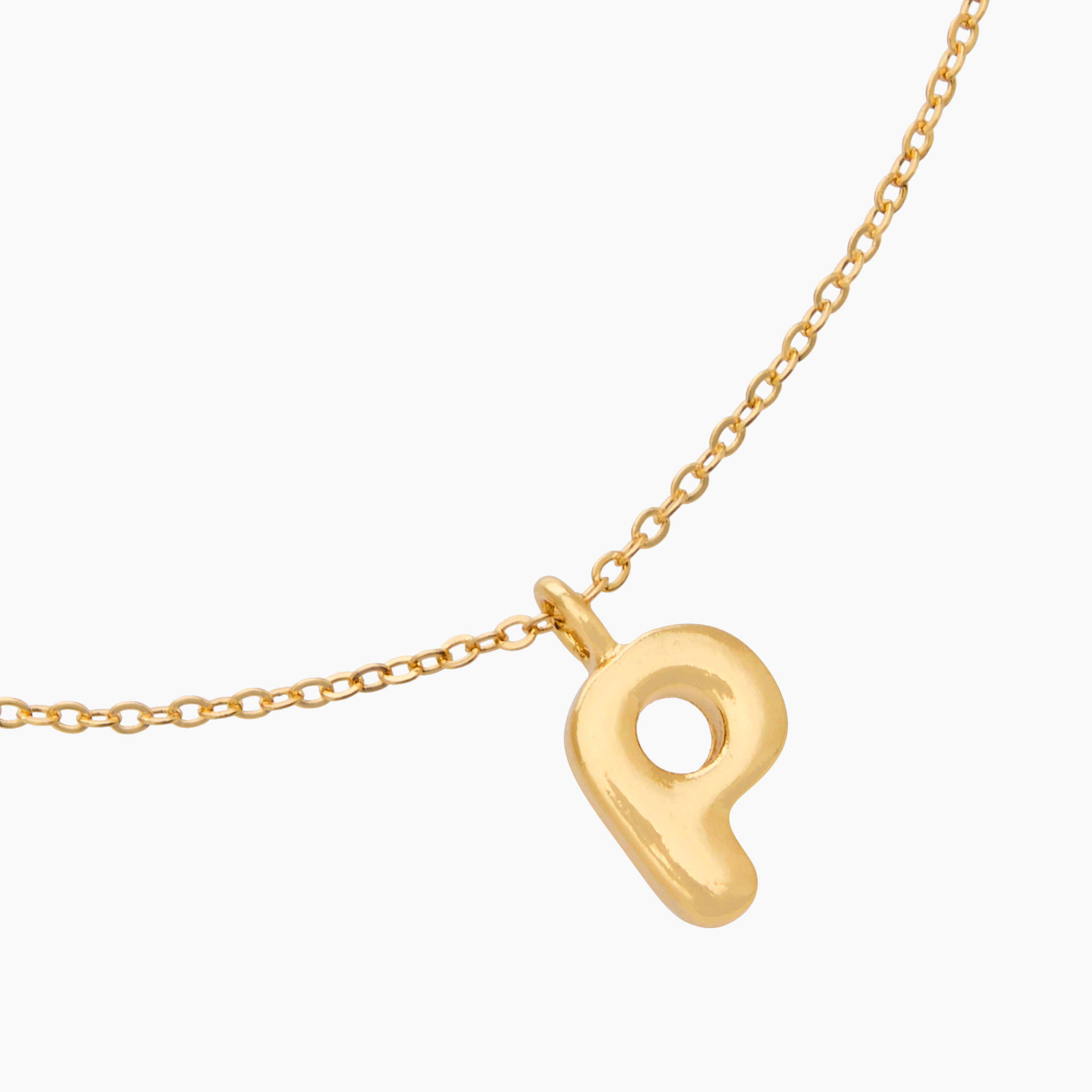 قلادة ذهبية مع دلاية على شكل حرف P-women-watchesandjewellery-jewellery-necklacesandpendants-image-4